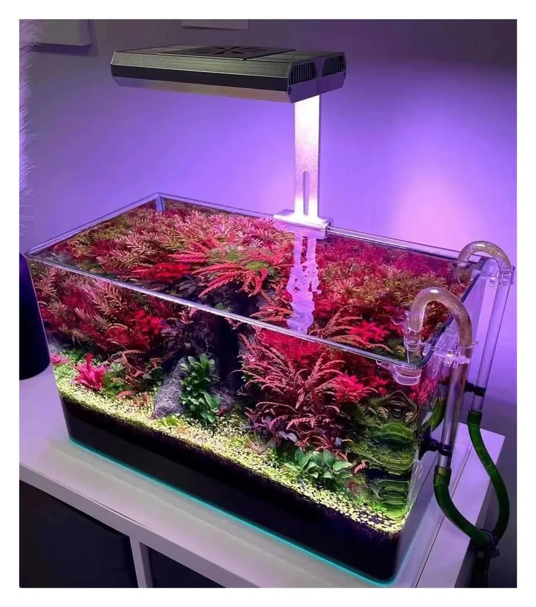 Luz LED para arrecifes, Z200 Series 70W Acuario LED Arrecife Luz Temporización de atenuación RGB Espectro Completo Soporte Agua Hierba Lámpara para acuarios(Pro and Shade)