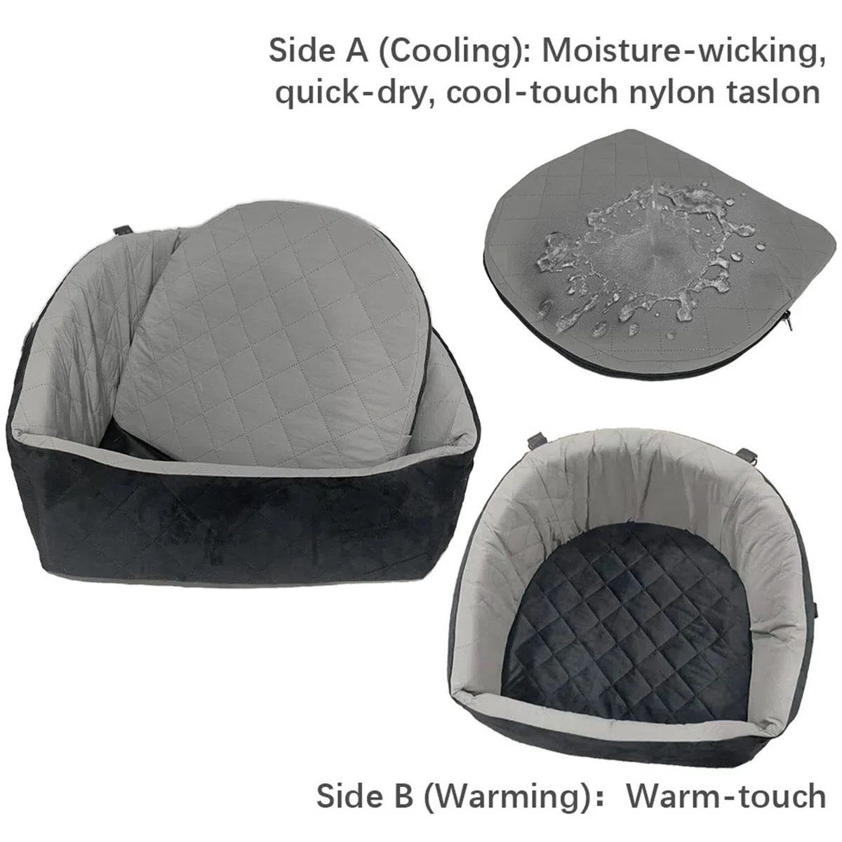Asiento De Coche Para Mascotas Impermeable con Cinturón de Seguridad para | Cama de Viaje para Perro en Coche para Cachorro Gato Mascota Pequeña Mediana SUV Berlina Furgoneta Vehículo