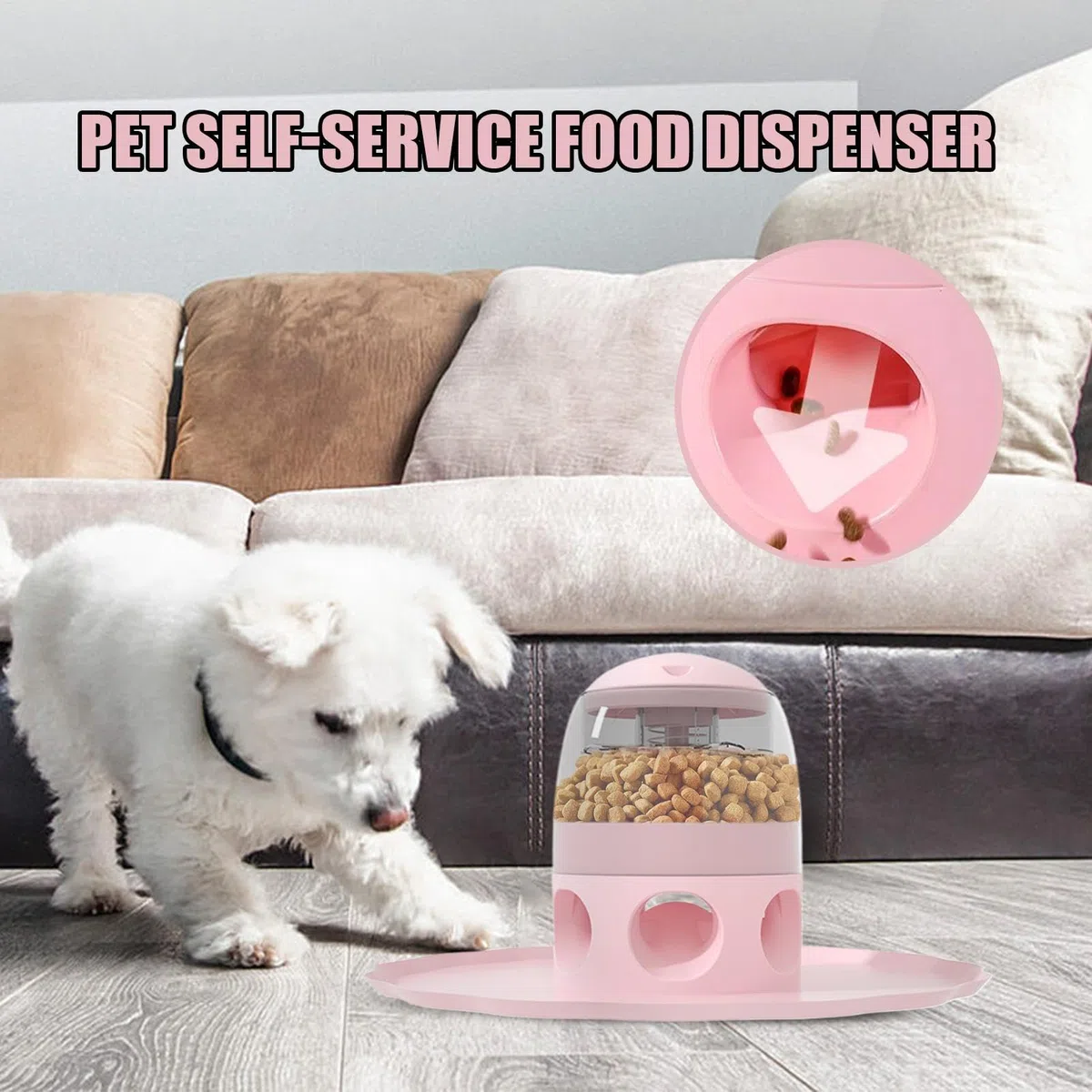 Juguetes interactivos de Comida para Perros | dispensador Interactivo de | de Gran Capacidad, alimentador Lento para Mascotas, dispensador de Alimentos Desmontable para Entrenar,