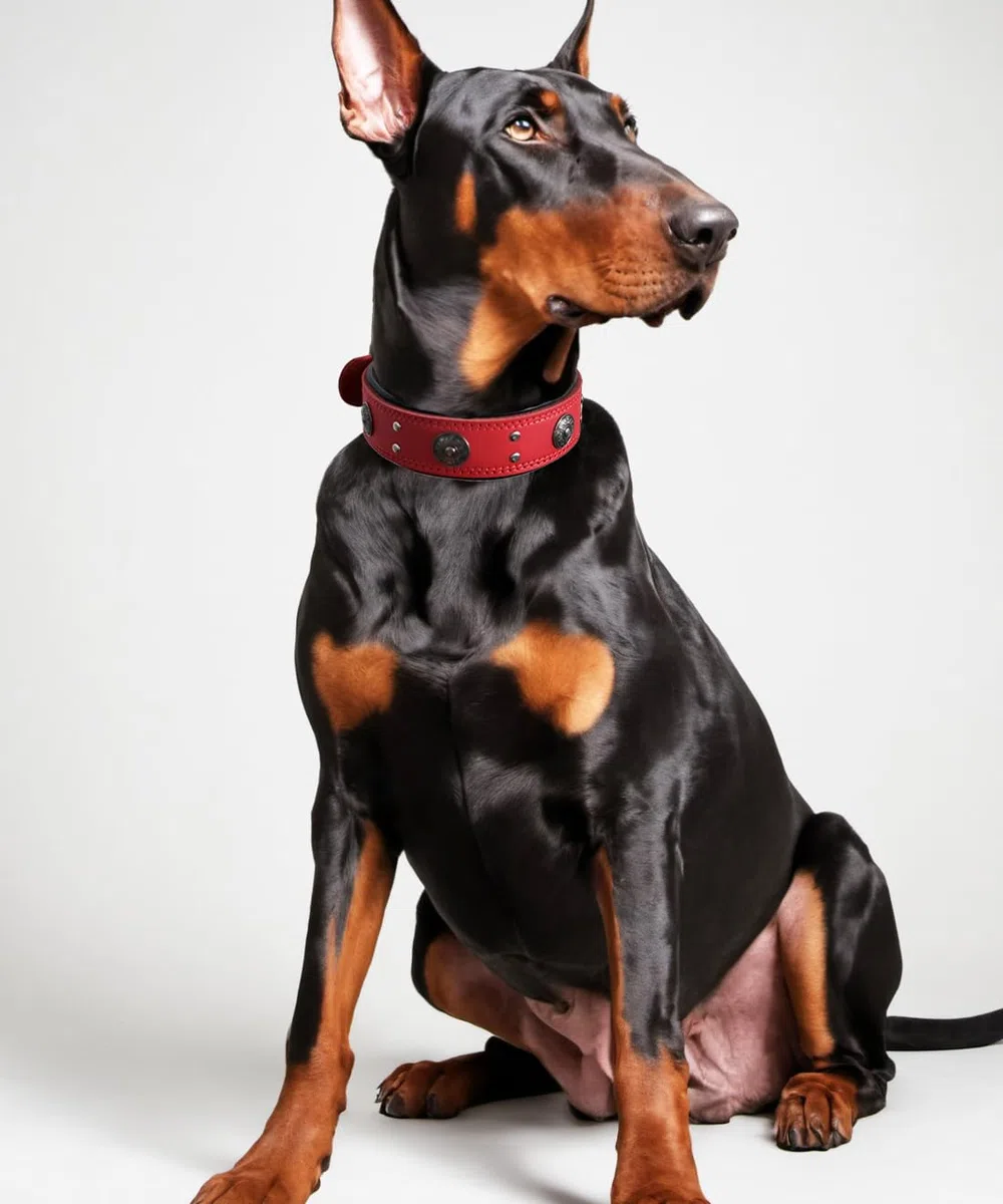 Collar de Perro de Piel, Collar de Piel auténtico Robusto de 5 cm de Ancho, Fabricado a Mano, Suave y Lujoso, una excelente opción llamativa para Razas de Perros Medianas y Grandes, marrón Talla L