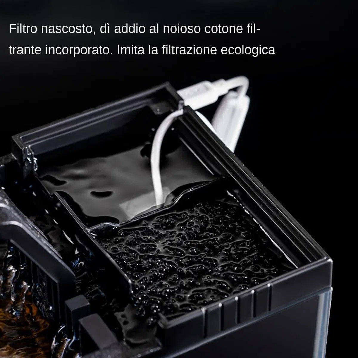 Kit de acuario genérico, depósito de peces de acuario con filtro y ligero kit de bombas silenciosas con de filtración, accesorios de escritorio inteligentes para