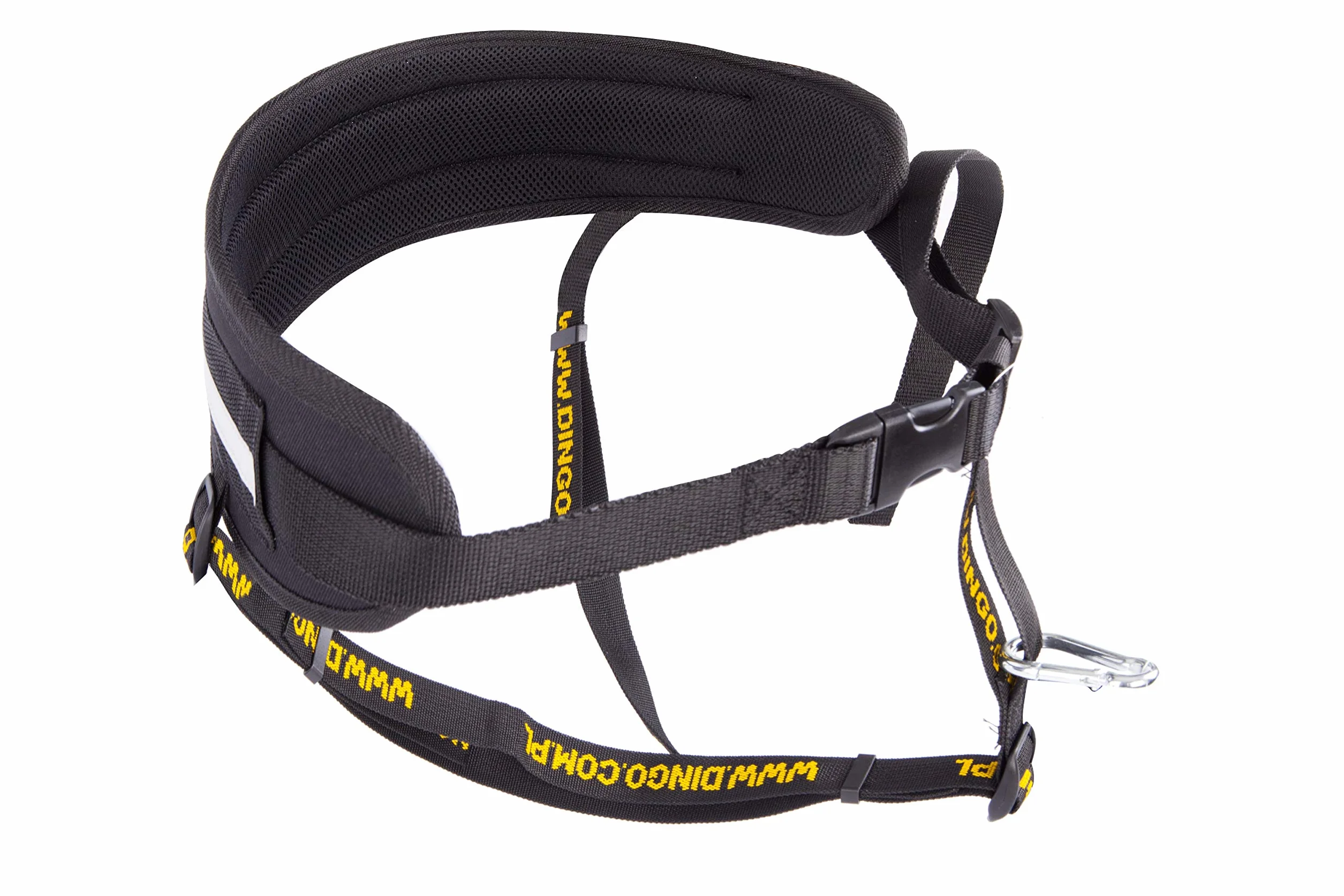 Dingo Canicross Cinturón 4 en 1 Universal, Ajustable, Seguro, Reflectante, Multifuncional, Cinturón de Paseo para Perros Manos Libres para Correr, Hacer Deporte, Trotar, Entrenar, Negro