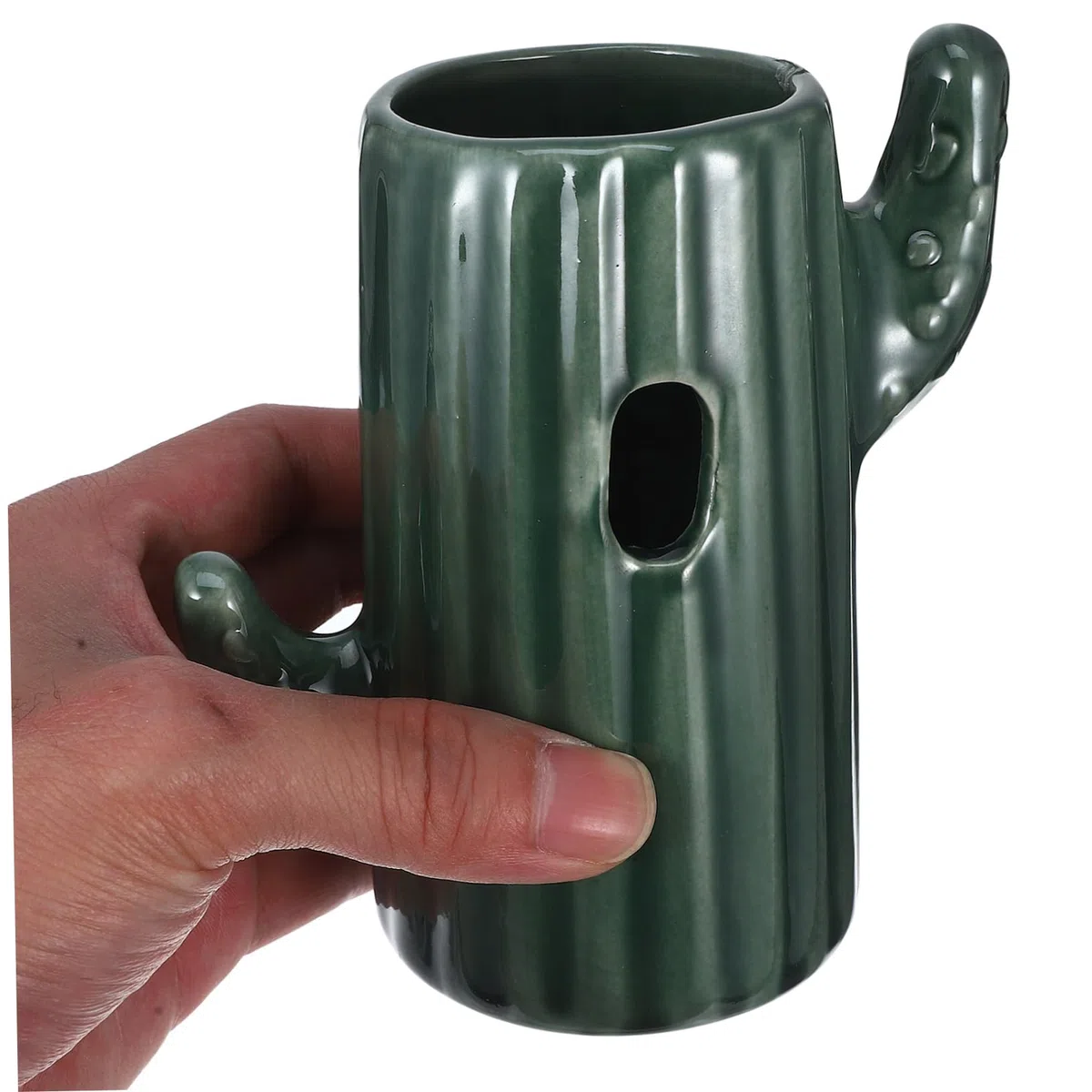 BESPORTBLE 3piezas Soporte para Bebedero De Hamster De Cerámica Forma De Cactus Dispensador De Agua para Mascotas Pequeñas Decoración De Jaula y Accesorio Práctico