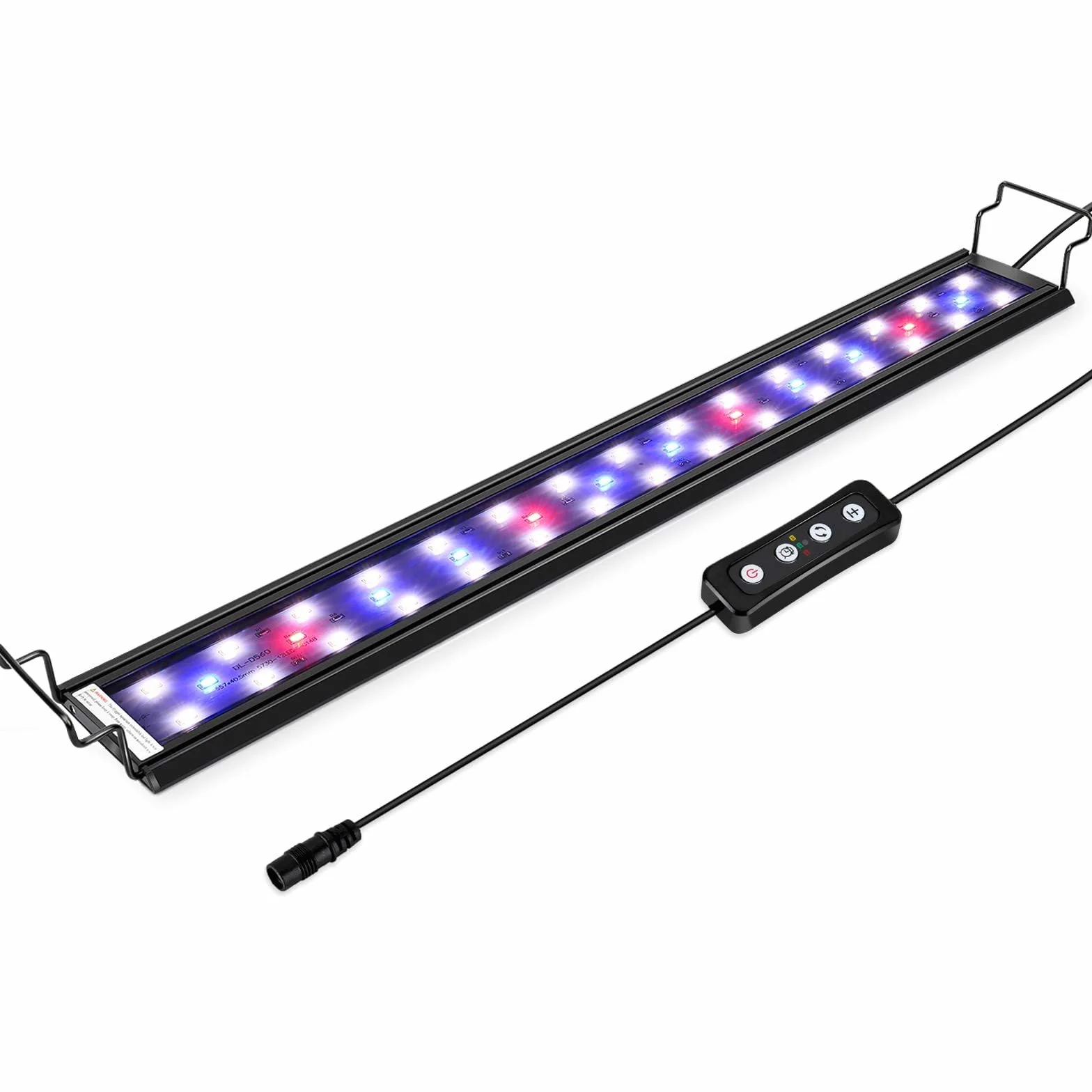 hygger Regulable Lampara LED Acuario con Temporizador, Luz LED con Soporte Ajustable(20W, 71-92cm)