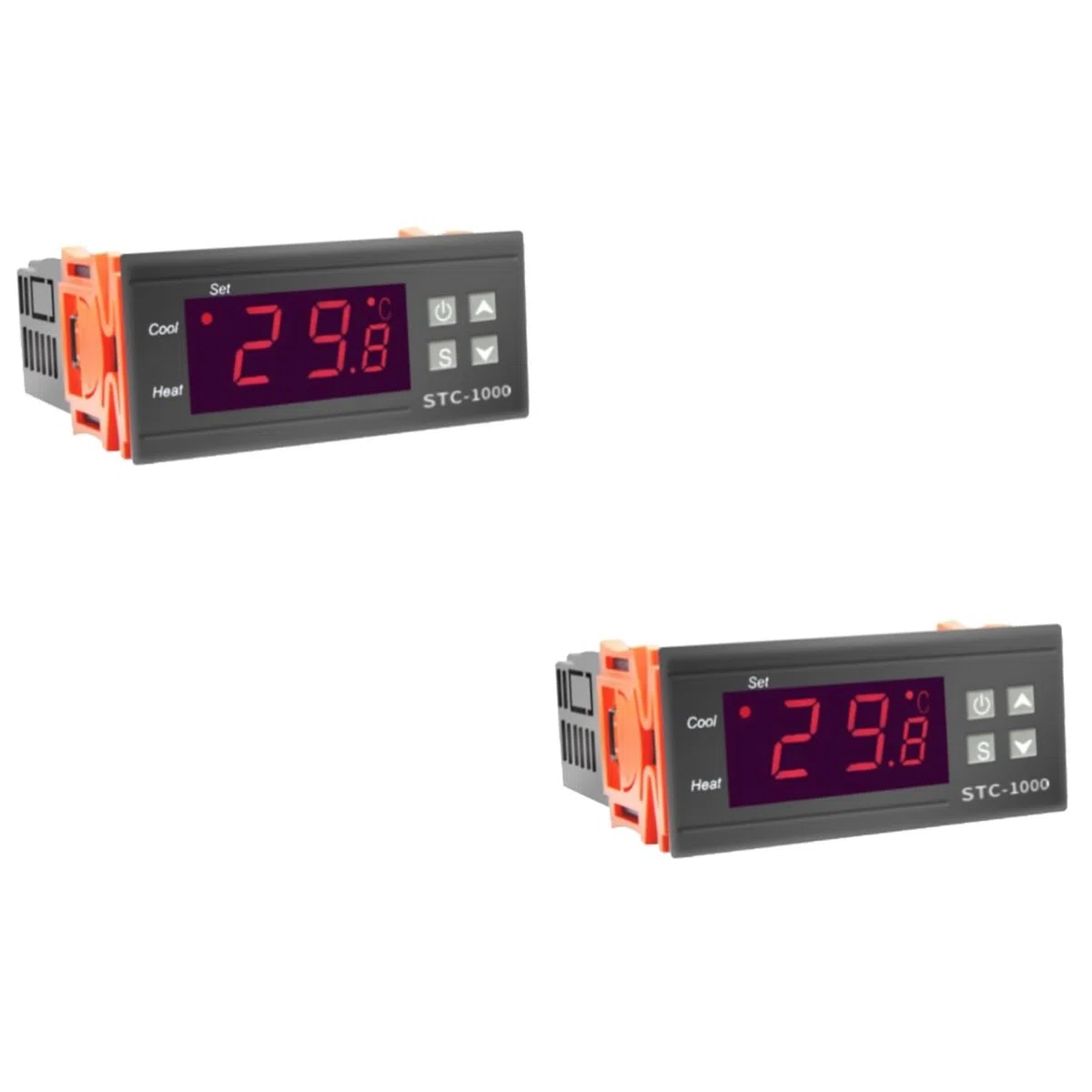 DOITOOL 2 Piezas elegante termostato incubadora pecera controlador de interruptor controladores de interruptores tanque de peces termostato controlador de temperatura del acuario cambiar