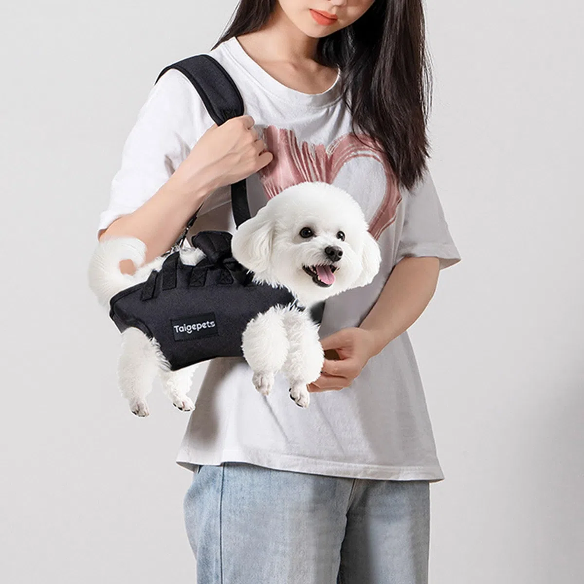 Bolsa de transporte para perros y gatos, mochila de hombro portátil, bolsa de viaje para mascotas, al aire libre, bandolera ajustable para mascotas