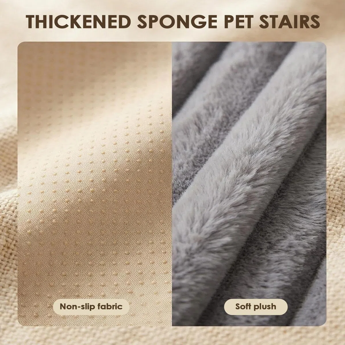 Escaleras para Perros Escalera Accesorio Lavable y Desmontable de Mascotas | Escalones Antideslizantes para Perros para cachorros, gatos, sofá, sillón, balcón y apartamento de interior