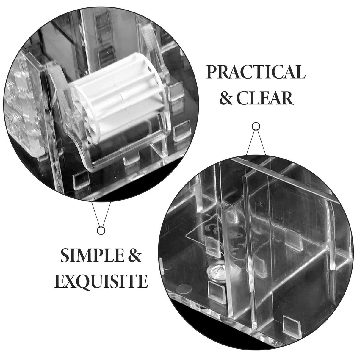 BESTYASH Caja de Filtro Transparente para Acuario con Bomba de Agua, Acrílico Duradero y Diseño Sencillo, Proporciona Oxígeno Abundante y Es Fácil de Usar Hogar