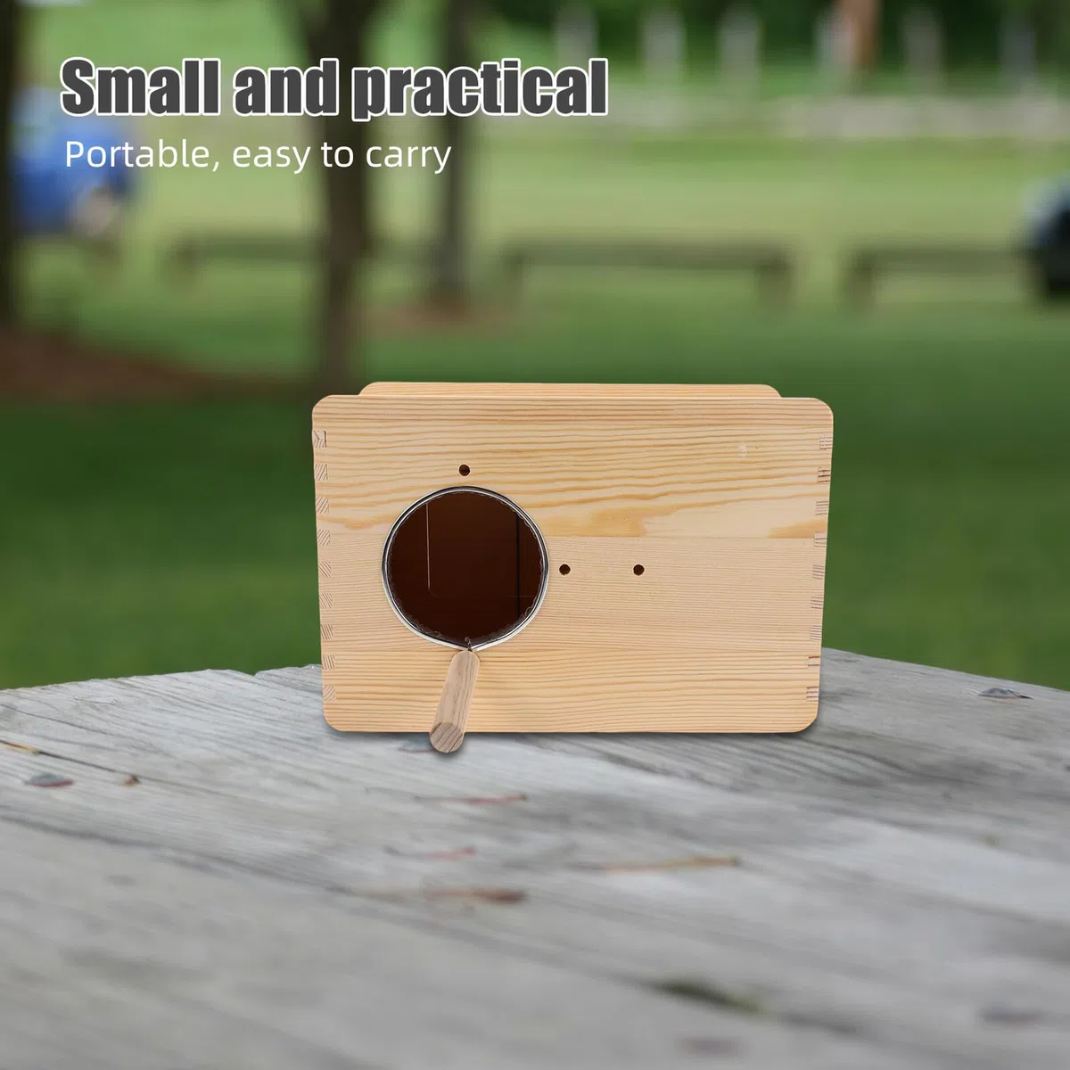 DOITOOL Caja de Cría de Madera para Loros Nido de Cría para Cacatúas y Periquitos Casa Nido para Pájaros Orificio