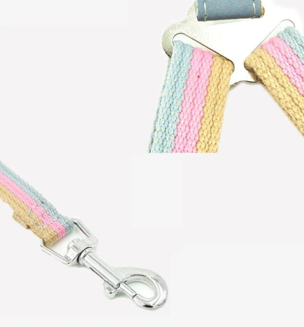 Arnés para Perros， Arnés for Perros con Correa, Chaleco Ajustable, Collar y for pasear Cachorros Gatos, Cadena roja for pequeños medianos S(Red,S)