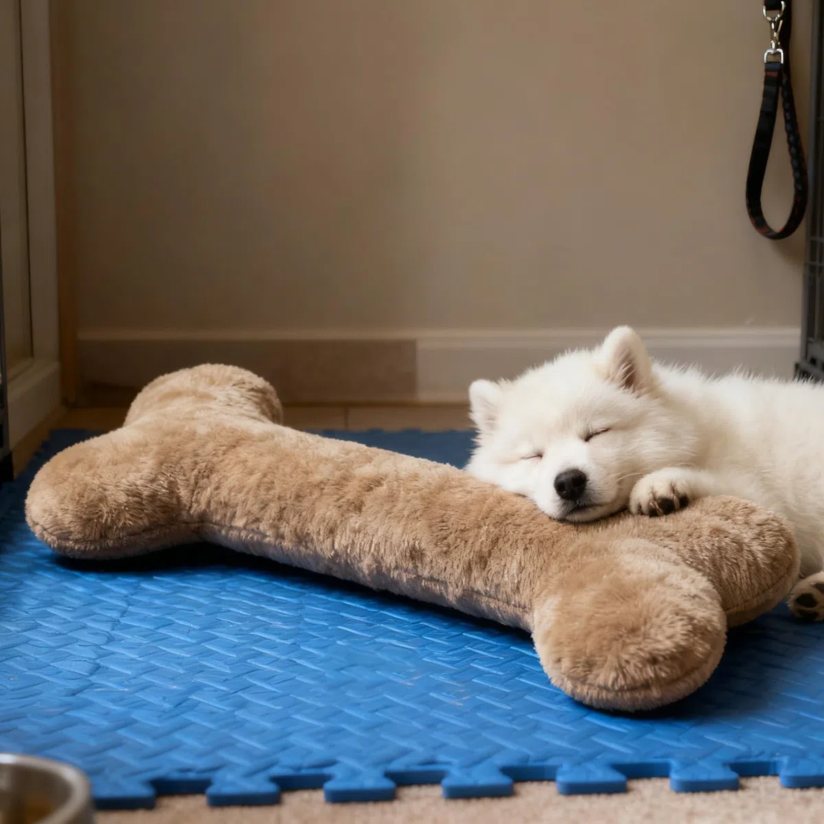 Juguete Para Perros Hueso De Peluche Almohada Relajante Para Cachorros De