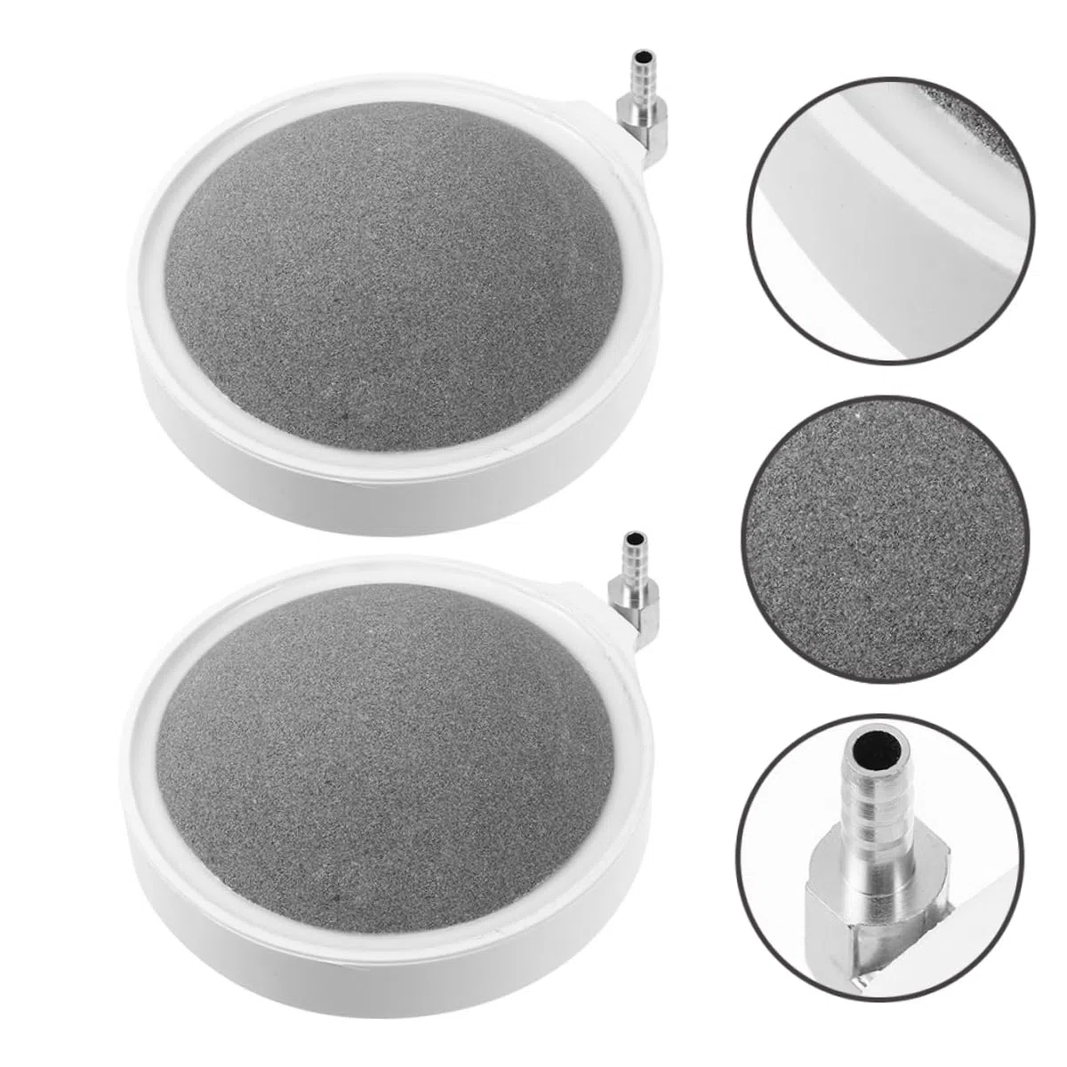 2piezas Piedra De Aire para Acuarios Difusor De Burbujas De Accesorios para Peceras De Agua Dulce y Salada Fácil Instalación Aumenta El Contenido De y Circula Nutrientes