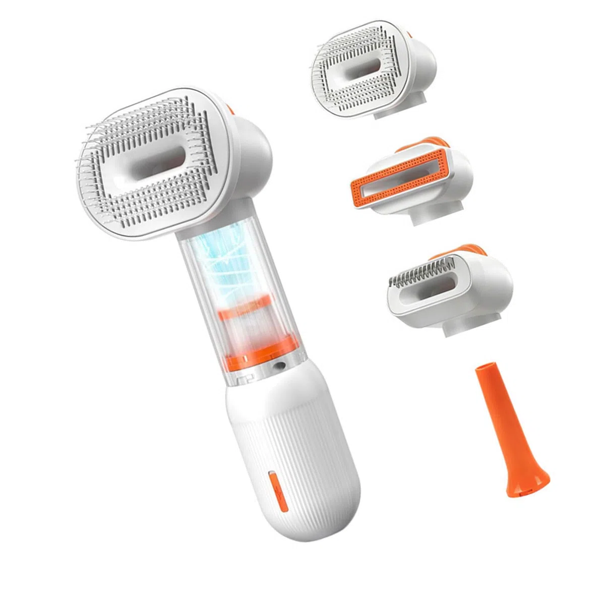 Cepillo multifuncional para cuidado de mascotas que combina cepillado, aspiración, desenredado y secado para solución para cuidado del cabello, peine