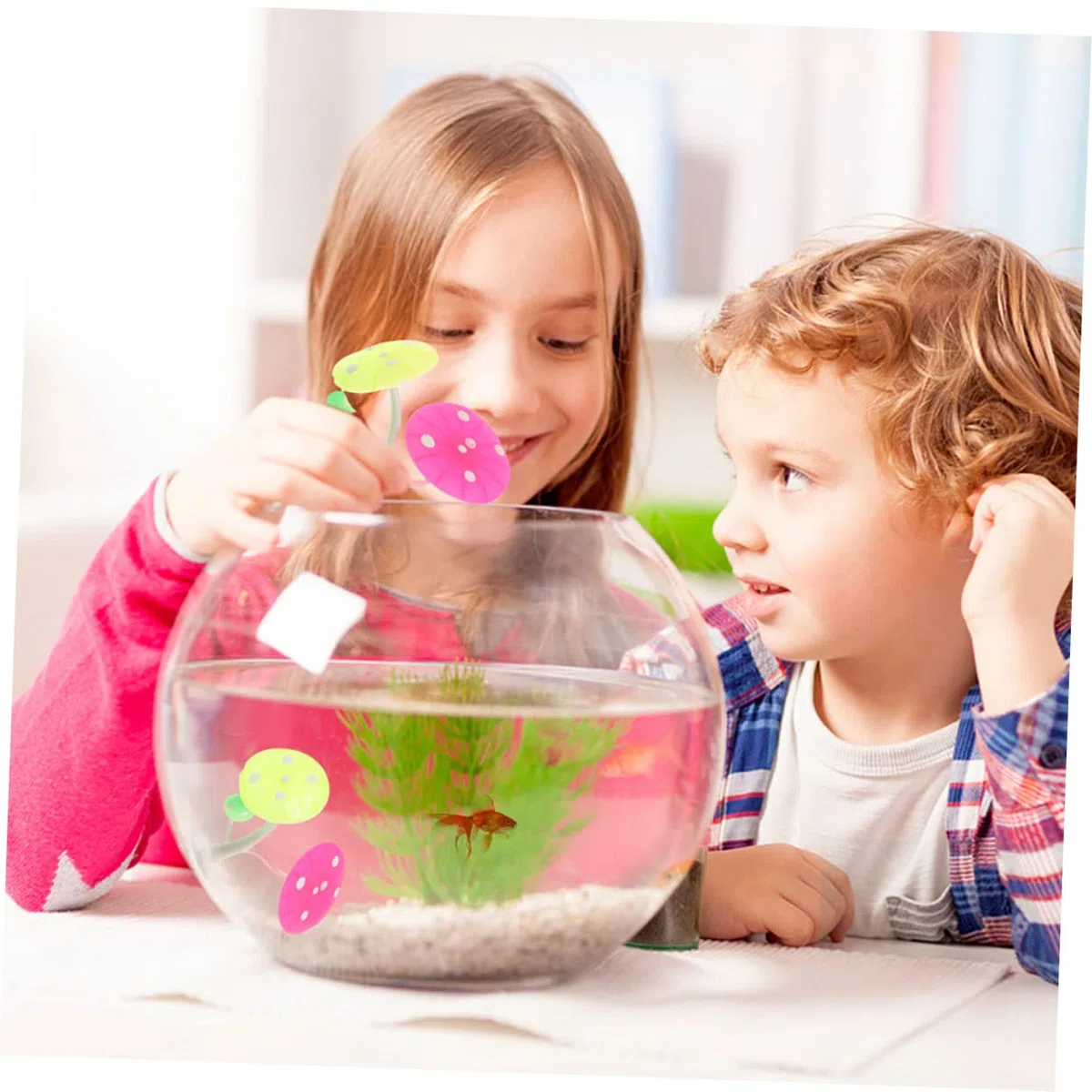 BESPORTBLE 4 Juegos Cama De Descanso del Acuario Tanques Alimentador Acuario De Camarones Decoración De Pecera Decoraciones De Acuario Calentador Alimento Aire Gel De Sílice 2 Piezas * 4