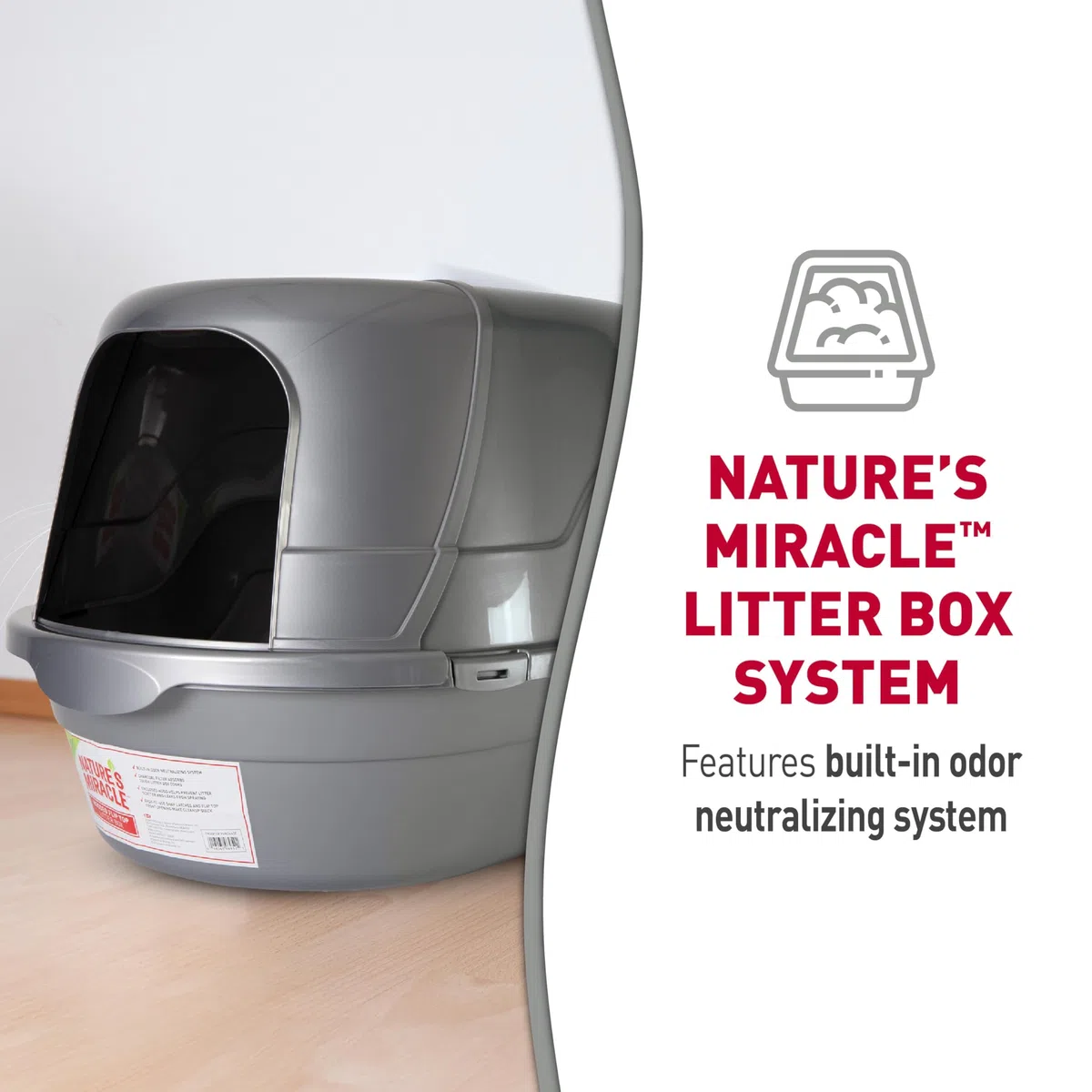 Nature's Miracle - Arenero Ovalado con Capucha