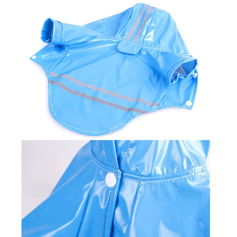 Chubasquero para Perros, Impermeable Reflectante for Perros pequeños, Mono con Capucha y for medianos(Yellow,L)