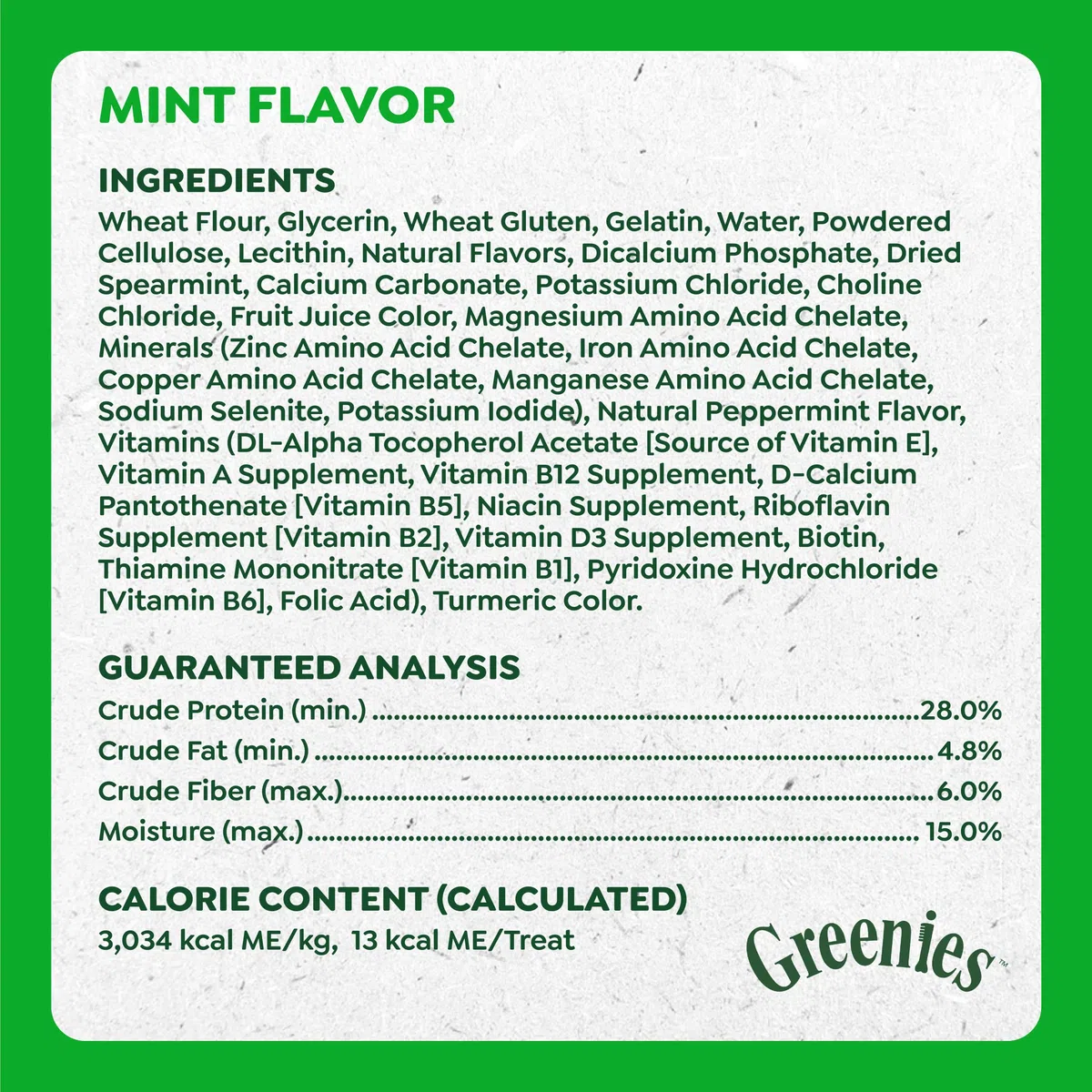 GREENIES Anytime Bites - Golosinas para Perros, Sabor a Menta, Bolsa de 24 onzas