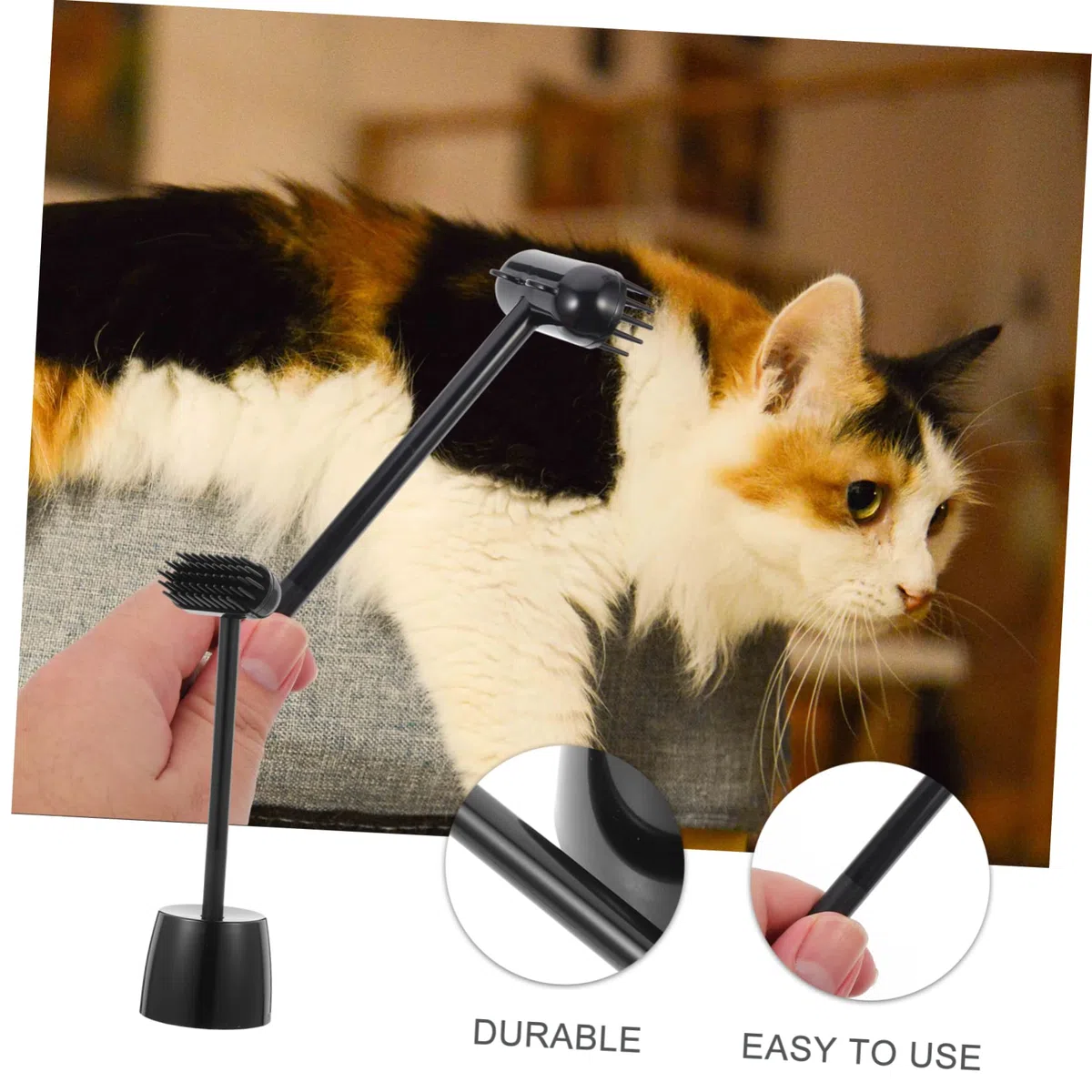 FRCOLOR 4piezas Cepillo De Masaje Para Mascotas Rascador y Limpiador De Pelo Cepillo De Relajación Para Gatos y Perros Hecho De Seguro Olores Diseño Creativo