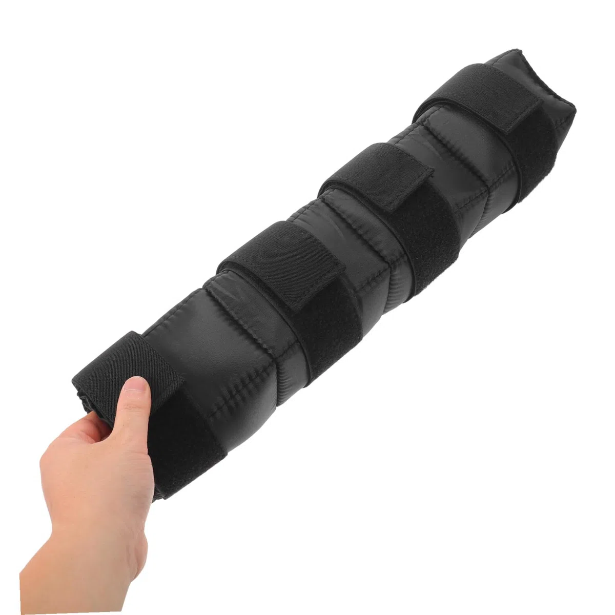 Operitacx Protector para Piernas de Caballo de Nylon Negro Ajuste Personalizado y Forma Ergonómica que Mantiene Frío Terapéutico, Resistente Abrasión para Entrenamiento Ecuestre y Establo