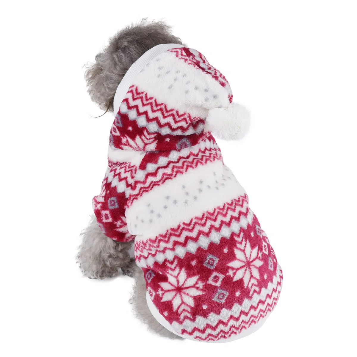 Mogoko - Chaqueta de Forro Polar para Perro o Gato con Capucha, Abrigo cálido para Invierno y Clima frío