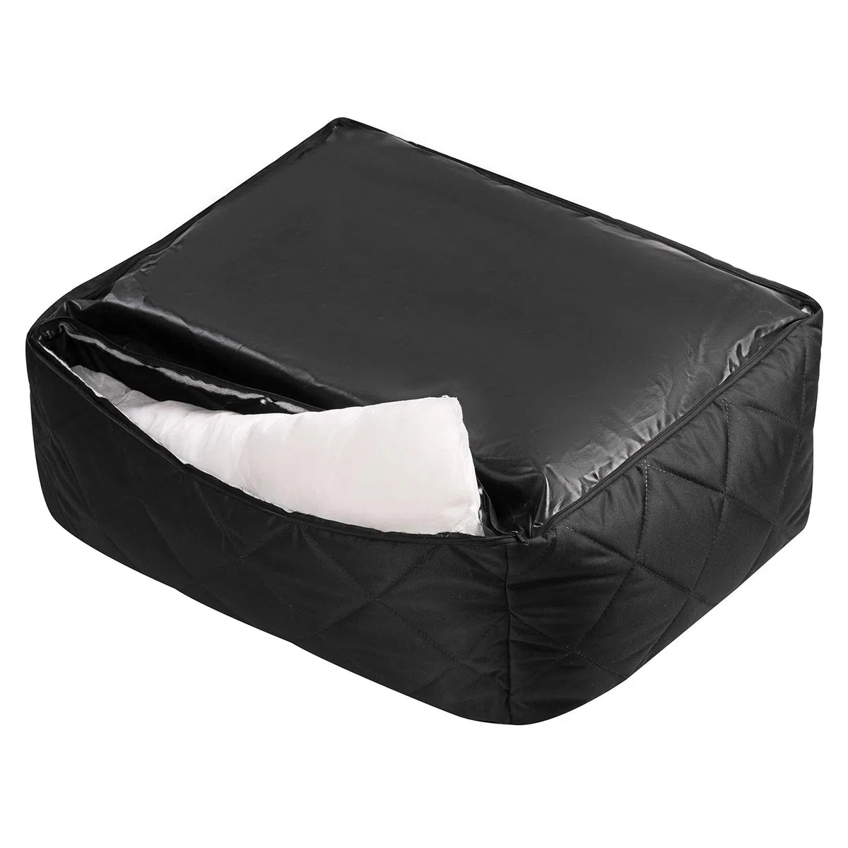 Ferocity Cama para Mascotas Personalizada con Nombre Cama para Perro, Sofá para Perro Cesta para Perro pequeño Lavable Negro - Gris 85x70 [123]