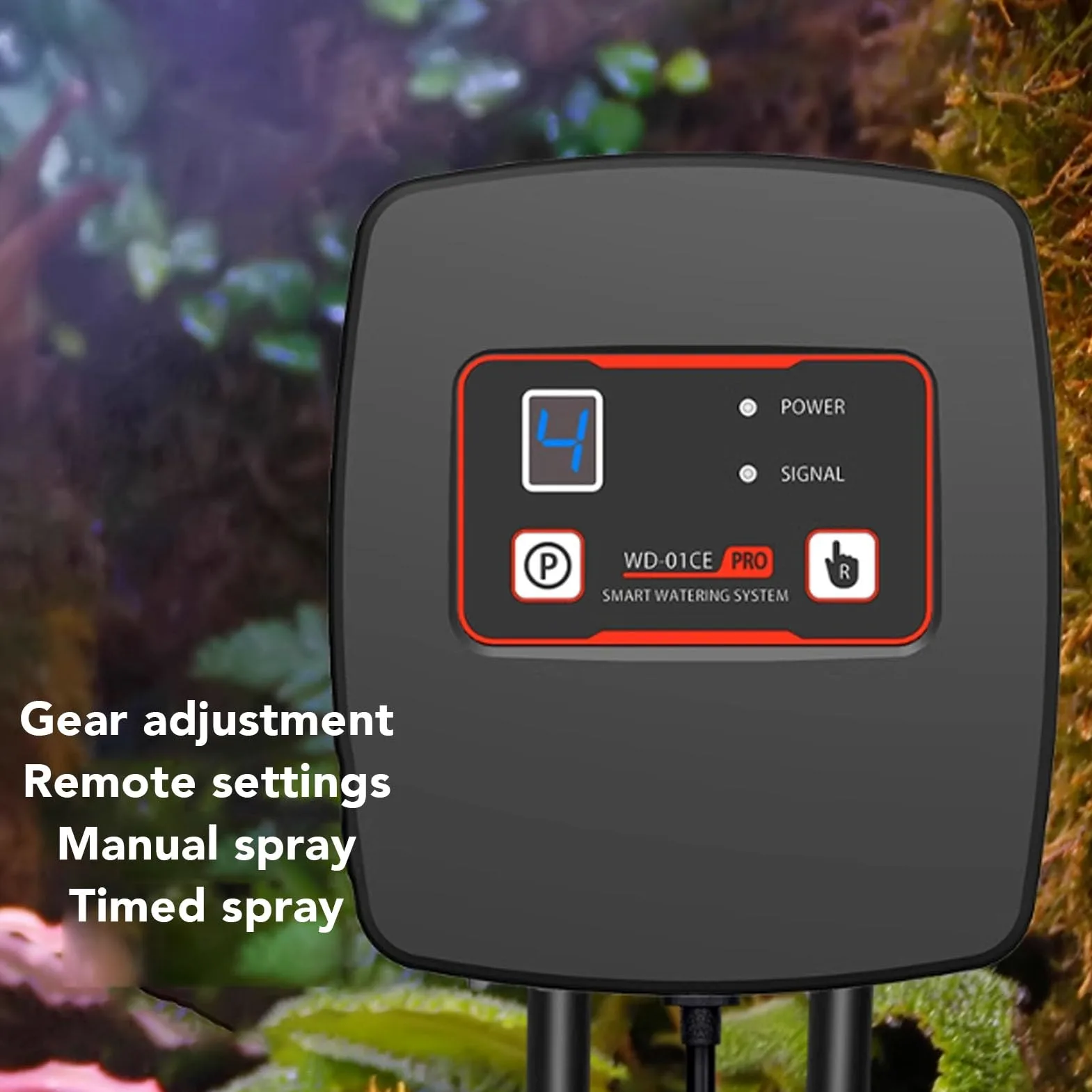 Pssopp Humidificador para Reptiles, Automático de Nebulización para Reptiles con Temporizador, Inteligente de Nebulización para Terrario para Plantas de la Selva Tropical y Anfibios