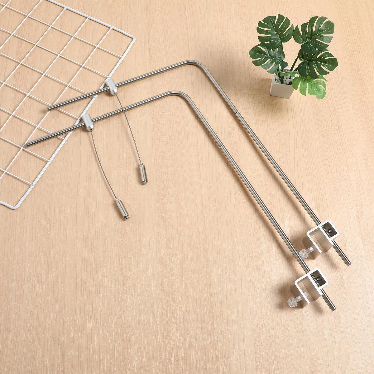DOITOOL Soporte para Colgar Pecera de Aleación de Aluminio Ajustable 25x40 Cm, Bastidor Práctico para Luces LED Acuario, Accesorio para Acuarios de Agua Dulce y Salada