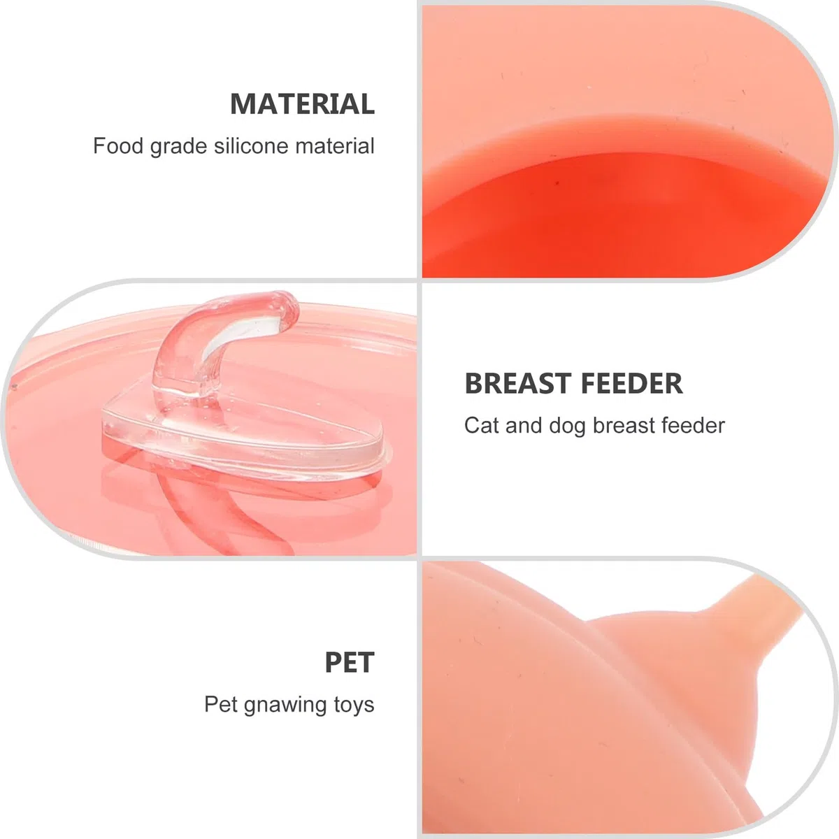 ifundom Comedero de Leche para Mascotas Recién Nacidas Tetinas de Silicona, 200ml, Accesorio para Alimentación de Cachorros y Gatitos en Casa