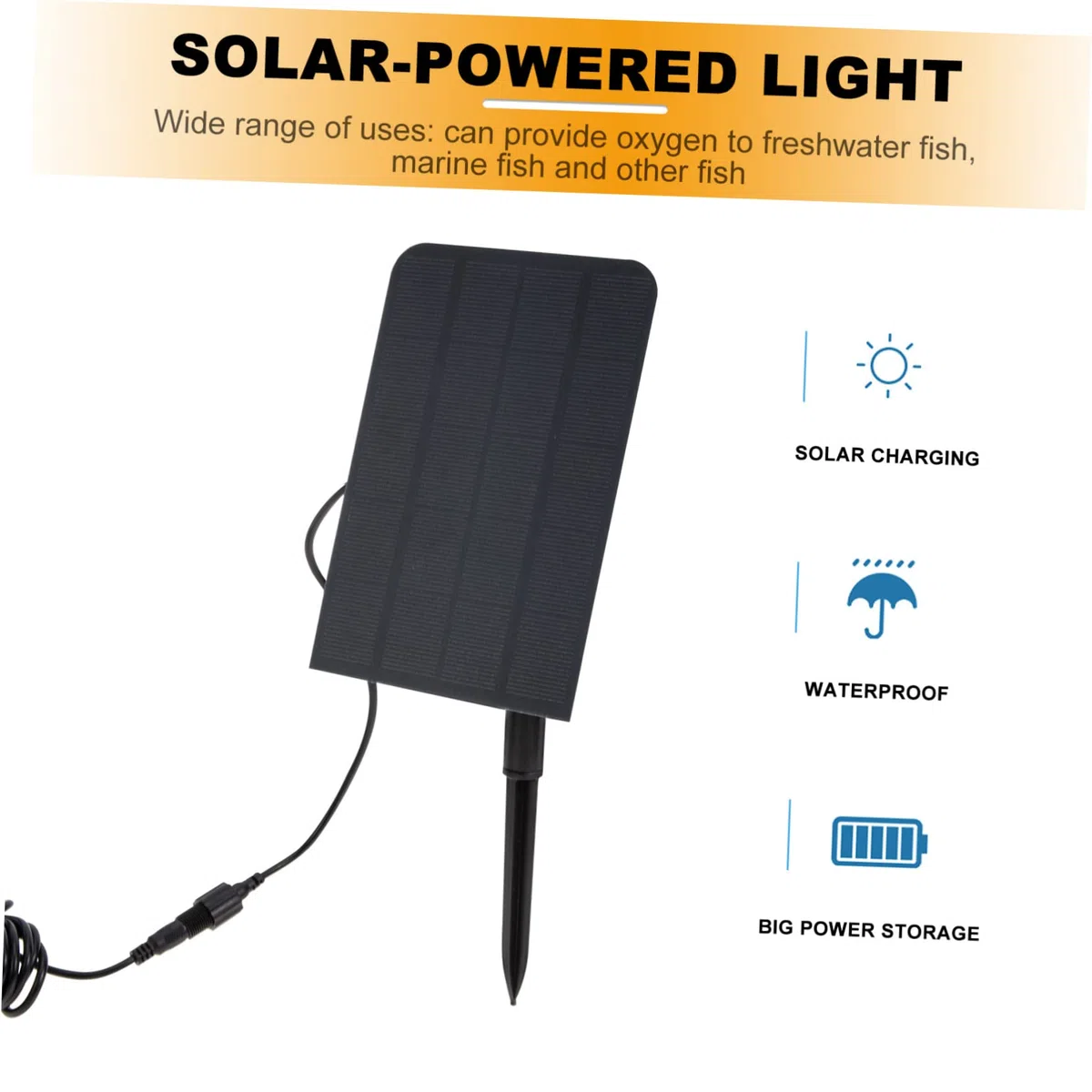 Oxigenador Solar Acuario Bomba De Solar para Estanque Bomba De Aire Premium