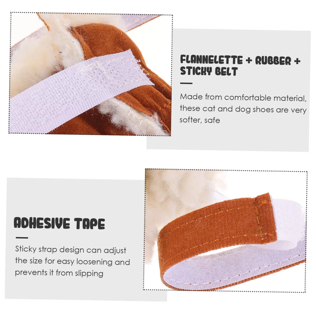 YARNOW 4 Piezas Fundas Cálidas para Pies De Perros Botas Protectoras para Perros Medianos Botas De Invierno para Pequeños para Caminatas Nieve y Hielo Suministros para Mascotas