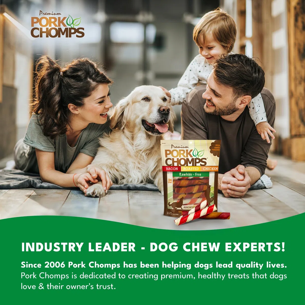 Scott Mascota Productos 24 Count Cerdo Chomps – Pastillas masticables Surtidos Twistz Treat, 6 "