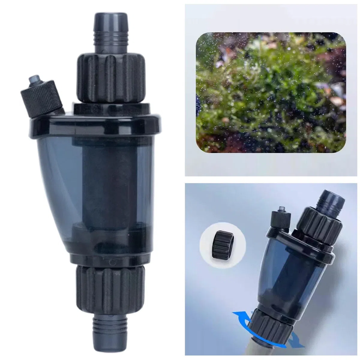 Difusor de CO2 para Acuario, atomizador de CO2 en línea, Bomba de Aire Profesional multifunción portátil, Accesorio para pecera, para 12 Mm
