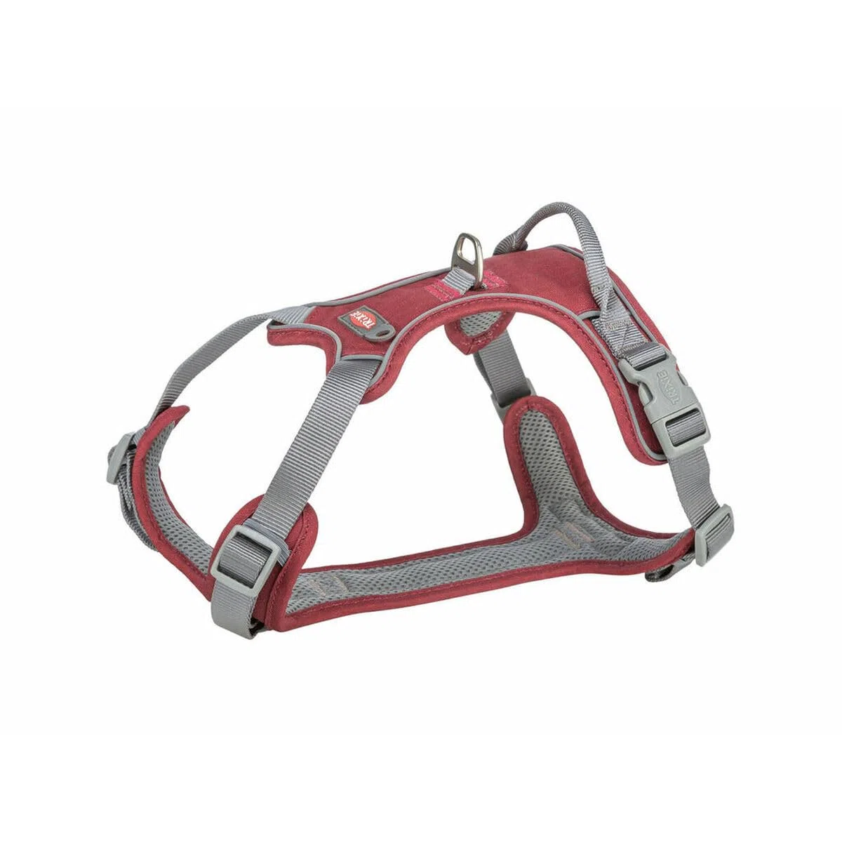 TRIXIE Premium Arnés Active, M–L, 60–75 cm/25 mm, Sangría, para Perros