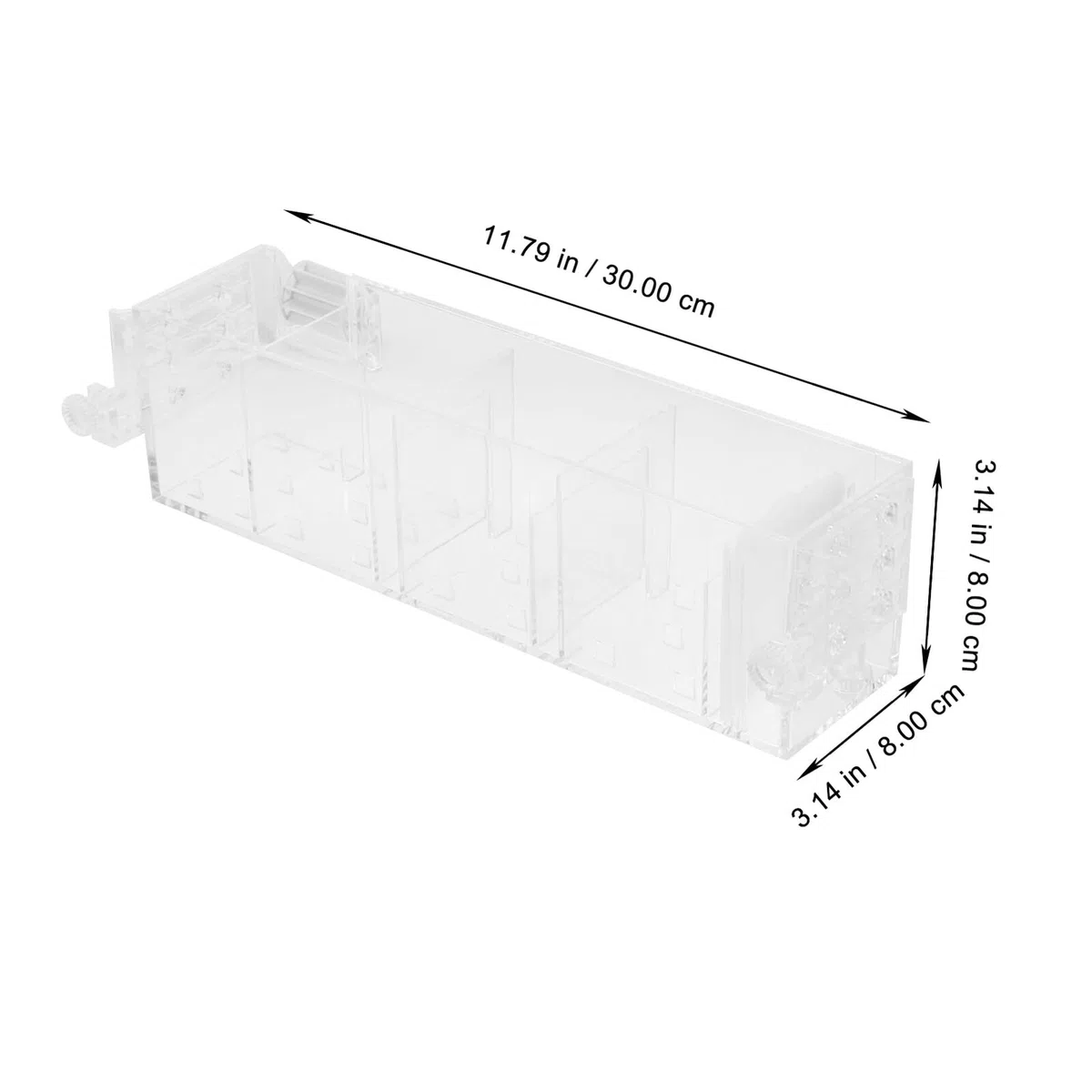 Hemobllo Caja de Filtro para Acuario Colgante con Bomba Silenciosa, Material Acrílico, Diseño Transparente y Fácil de Usar para Peceras