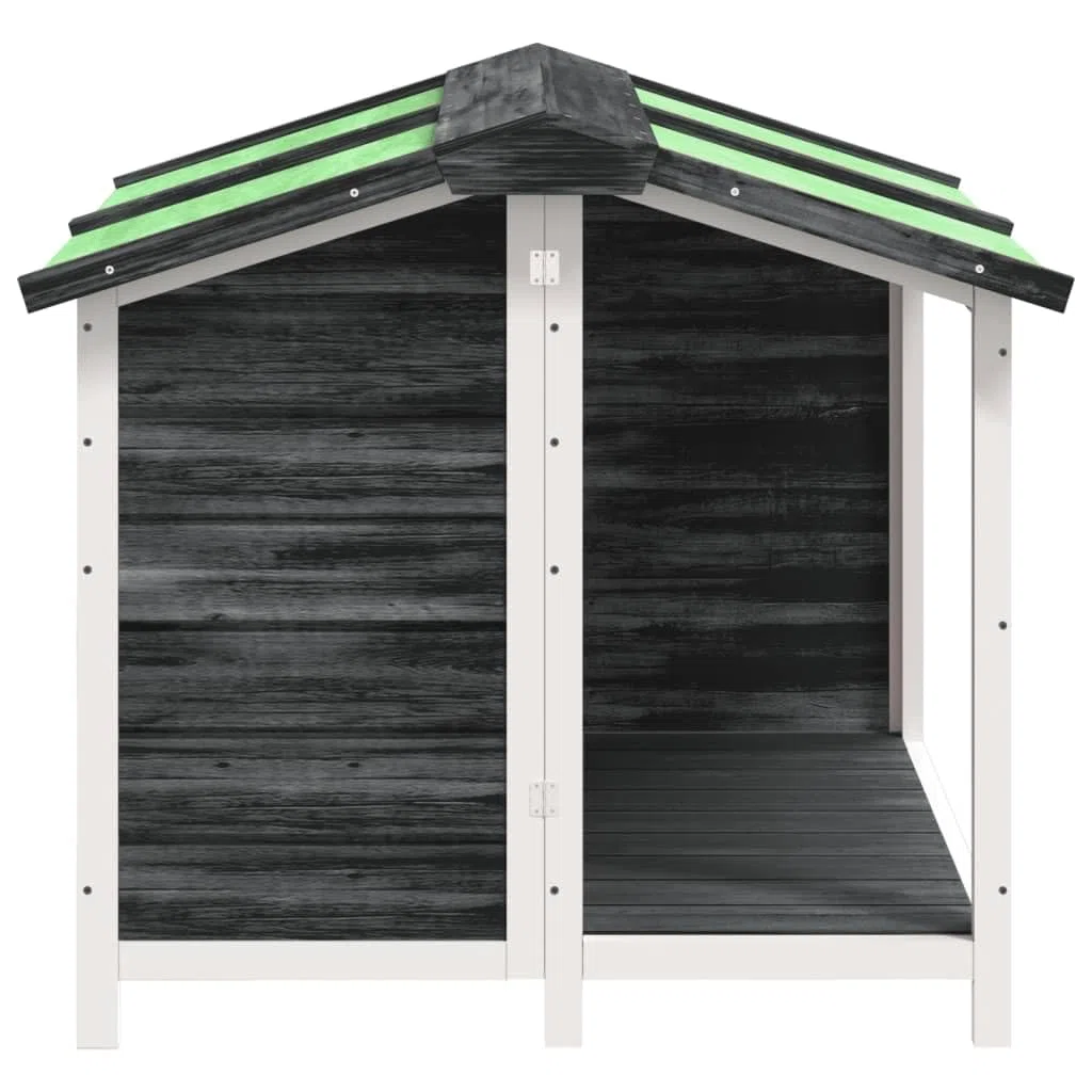 Mangloder - Caseta para perro de madera de pino maciza, 96 x 87 x 80,5 cm, con techo impermeable, gran entrada, exterior, jardín, terraza, seguro para perros y animales pequeños
