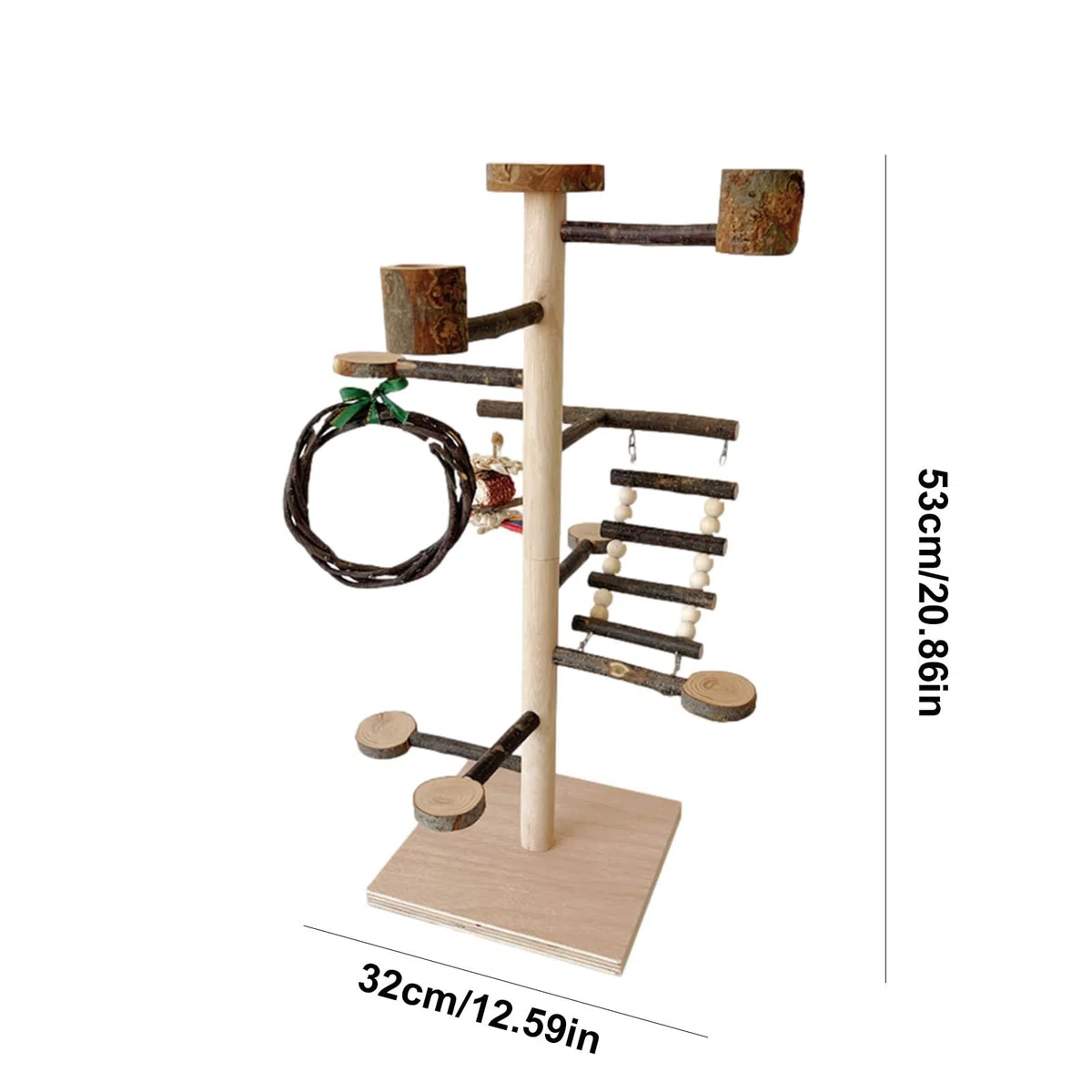 Soporte De Percha Para Aves Juguetes de Madera y Accesorios para Jaulas de | Posadero de Juego para Periquitos Para Hogar Periquitos Cotorras Agapornis Canarios y Ninfas