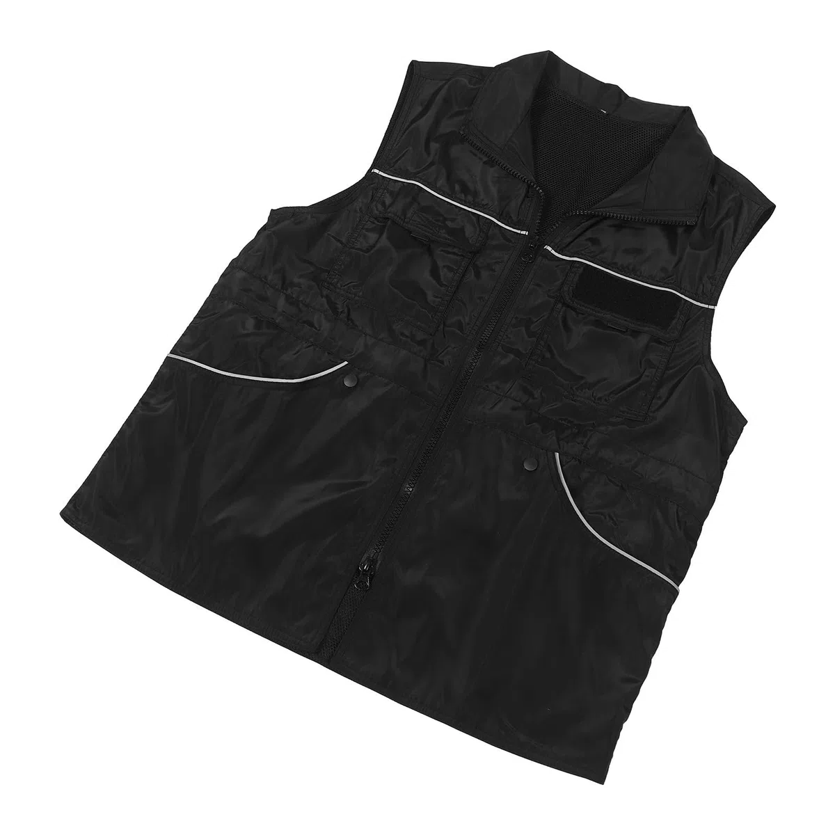 STOBAZA Chaleco de Entrenamiento para Perros, Chaleco de Adiestrador de Perros, Poliéster, Multibolsillos, Tiras Reflectantes, 2XL, Negro, para Adiestramiento y Agilidad