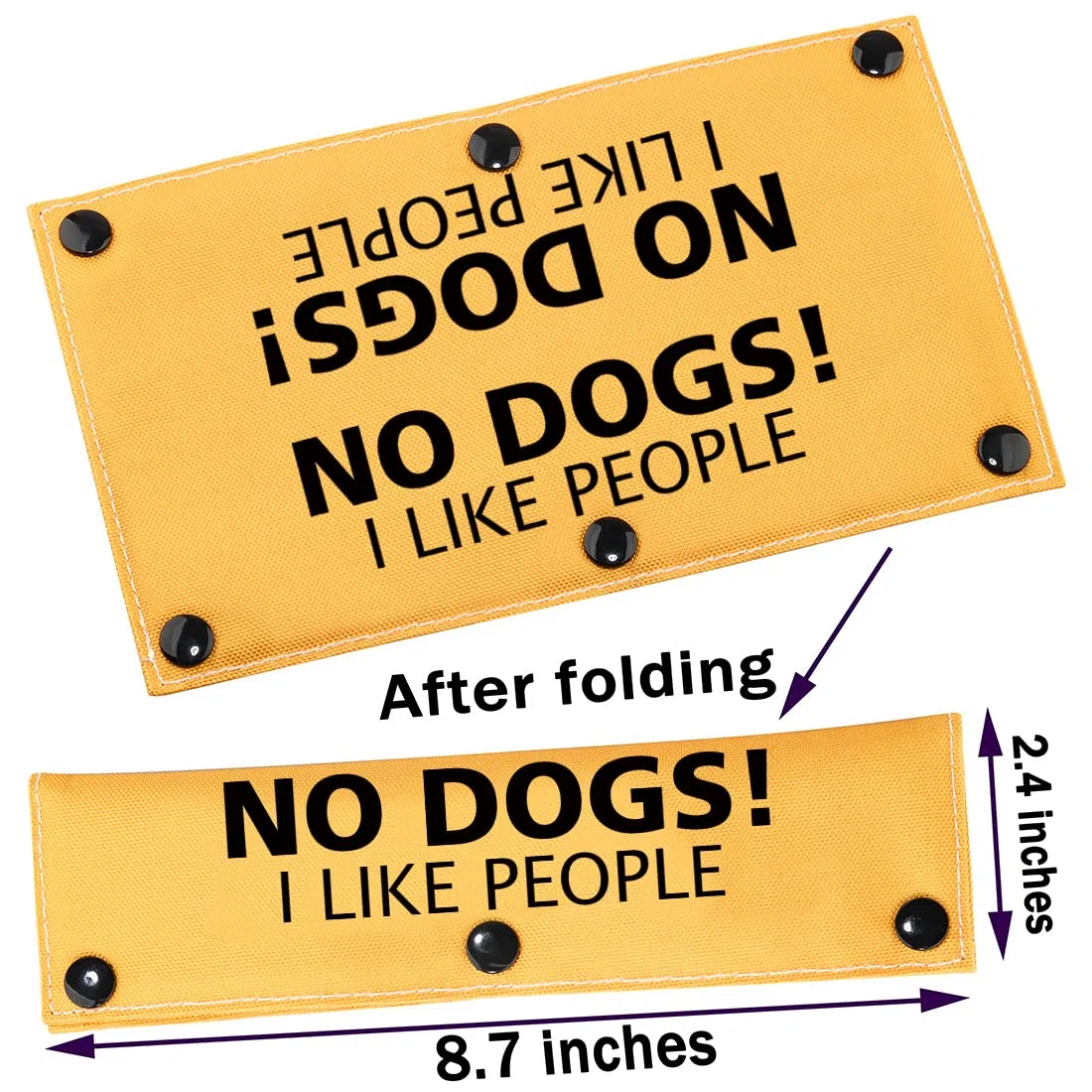 PWHAOO No Dogs/No People Correa Wrap Give Me Space - Correa para perro de rescate (sin mangas para perros como personas)