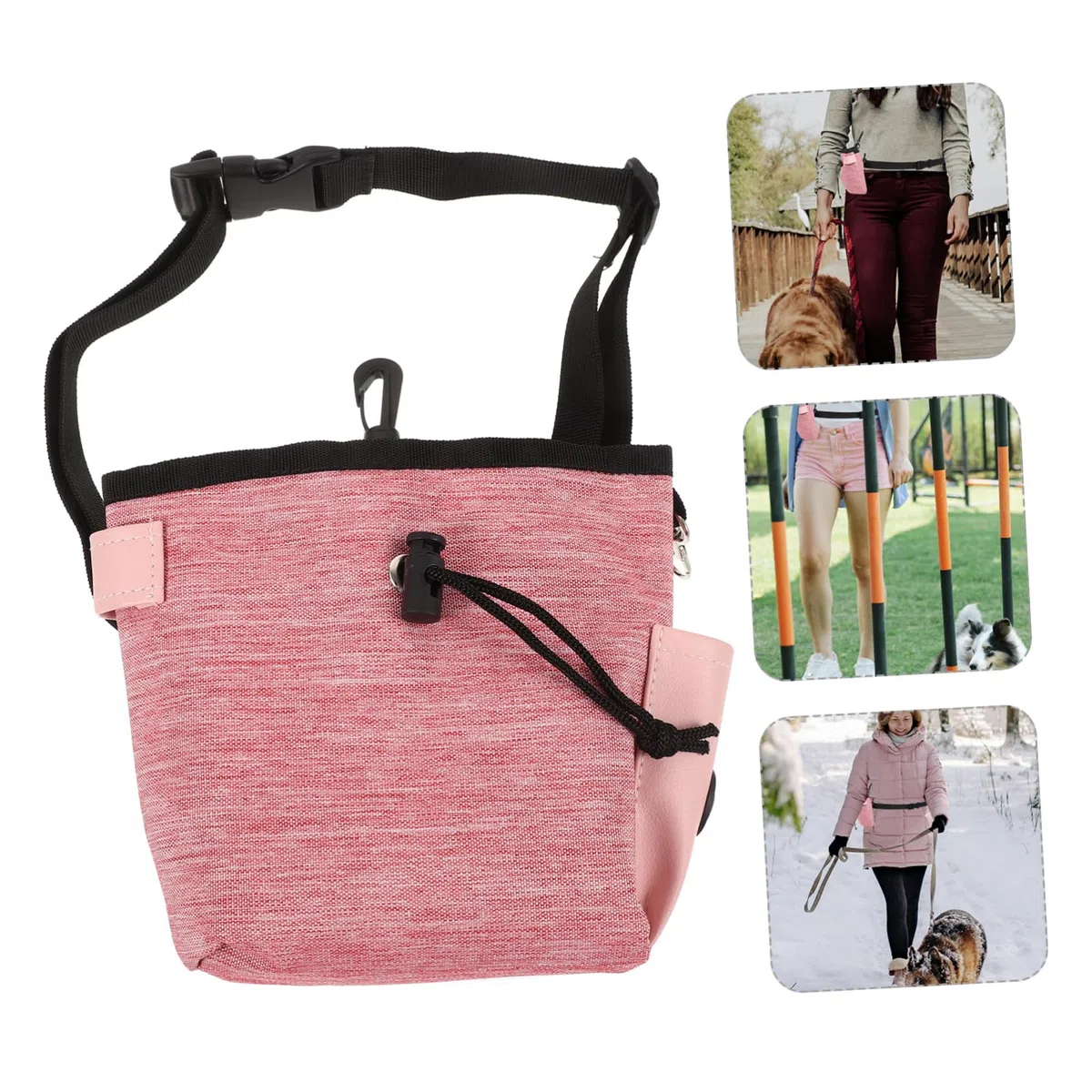 Toddmomy 4piezas Bolsa De Adiestramiento para Portátil Compartimento para Snacks para Paseos y Entrenamiento Fabricada Oxford Resistente y De Limpiar