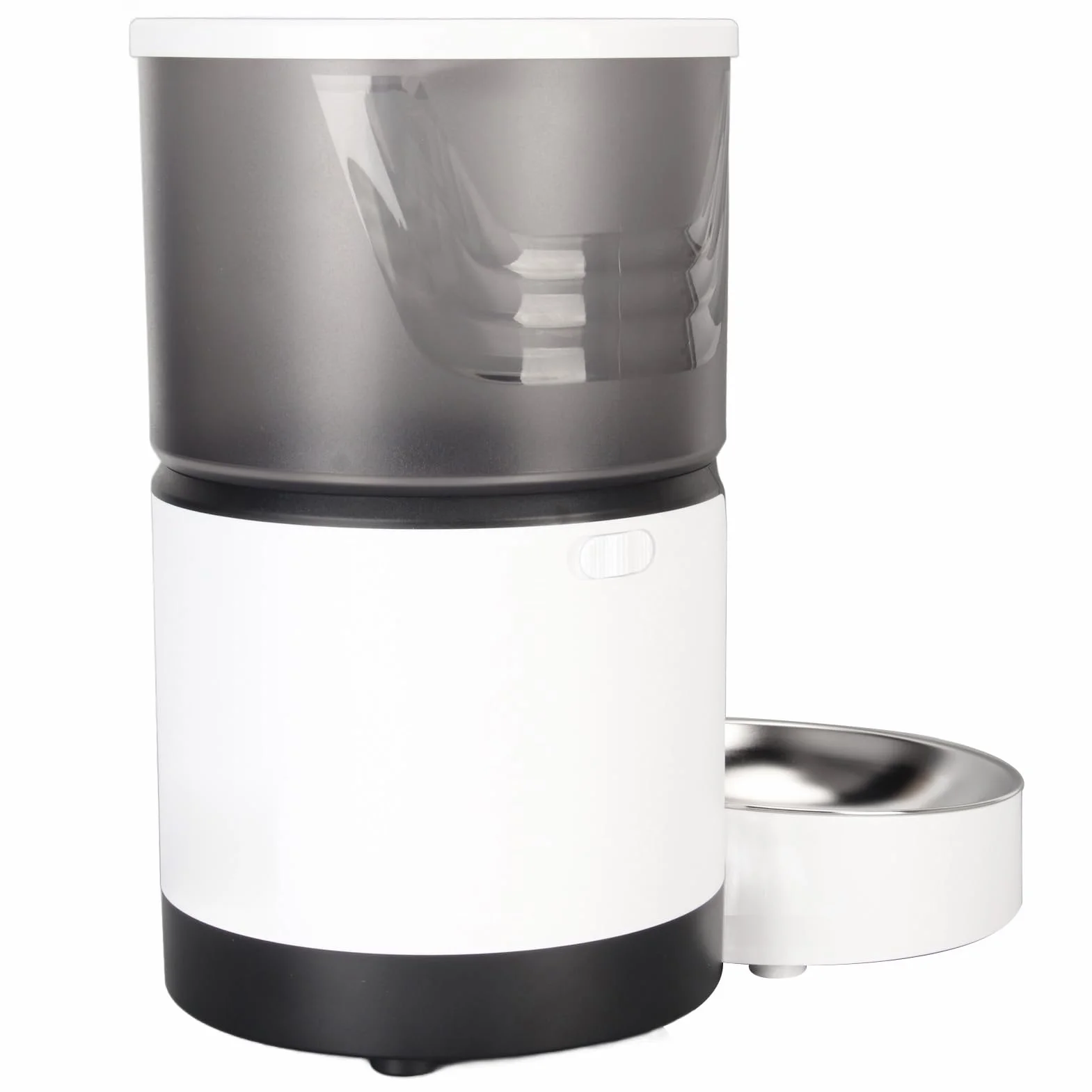 Alimentador Automático para Gatos, Dispensador Inteligente de Comida para Mascotas con Aplicación, Control por Voz, Grabadora para Gatos y Perros, Acero Inoxidable 304, Capacidad de 3L