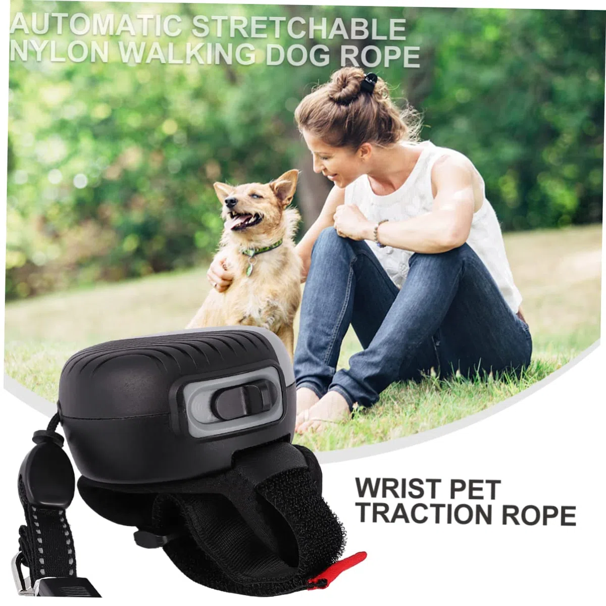 1pieza Correa De Perro Automática Extensible De Strap De Tracción para Mascotas Cuerda De Nylon Cómoda y Ligera para Paseos y Entrenamiento