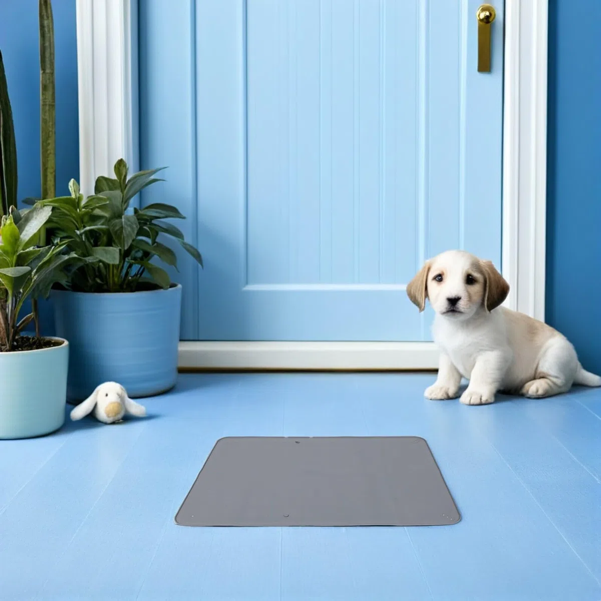 PRETYZOOM Soporte de 86x63cm de Silicona Antideslizante con Ventosas Seguras para Almohadillas de Orinar para Perros Adecuado para Entrenamiento de Cachorros en Interiores y Viajes