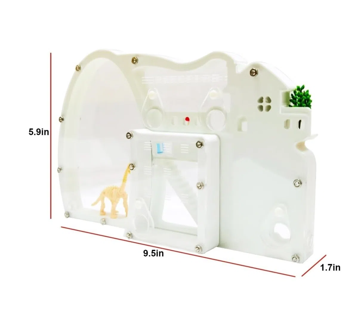 Nido Hormigas Casa Insectos Pet Castillo De Hormigas Arena Hábitat con Excavación Dinosaurios para Estudiar El Comportamiento del Ecosistema La Colonia Educativo Kit Hormiguero(Oranje)