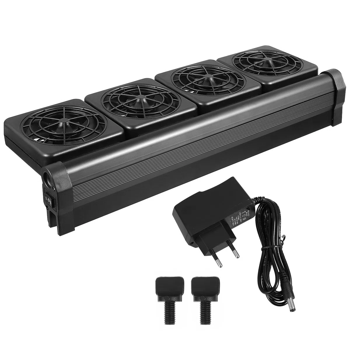 Abaodam Ventilador de Acuario Ajustable Negro para Enfriamiento de Pecera