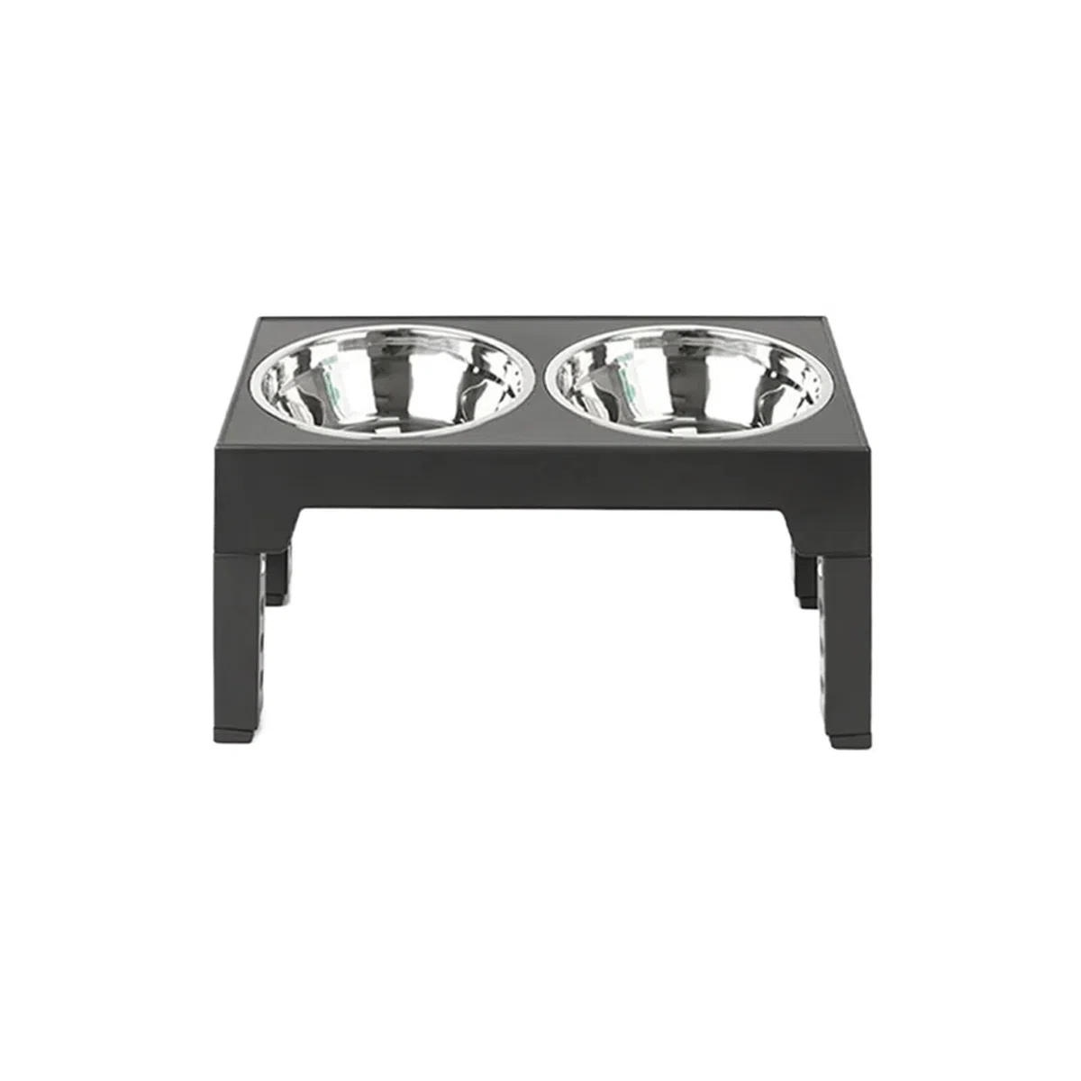 Comedero Lento Inoxidable de Altura Regulable con Doble Rejilla | Altura regulable, comedero lento, 2 cuencos inox, protege cuello, base antideslizante