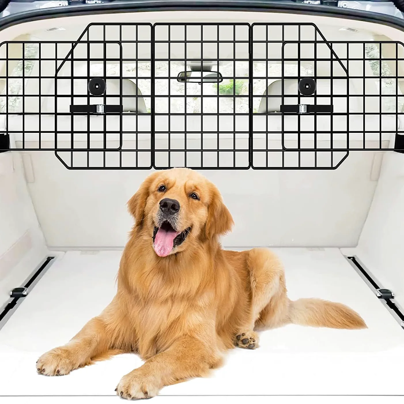 1 Pieza Barandilla de Seguridad para Mascotas en el Maletero para Corolla Touring Sports 5-Dr Estate 2019-2023, Red de Aislamiento Ajustable