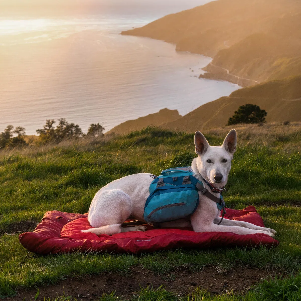 Kurgo Loft Wander Bed - Cama para Perros Grandes, Colchón para Perros, Cama para Mascotas, Cojín Lavable, Base Impermeable, Asa para Transporte – M