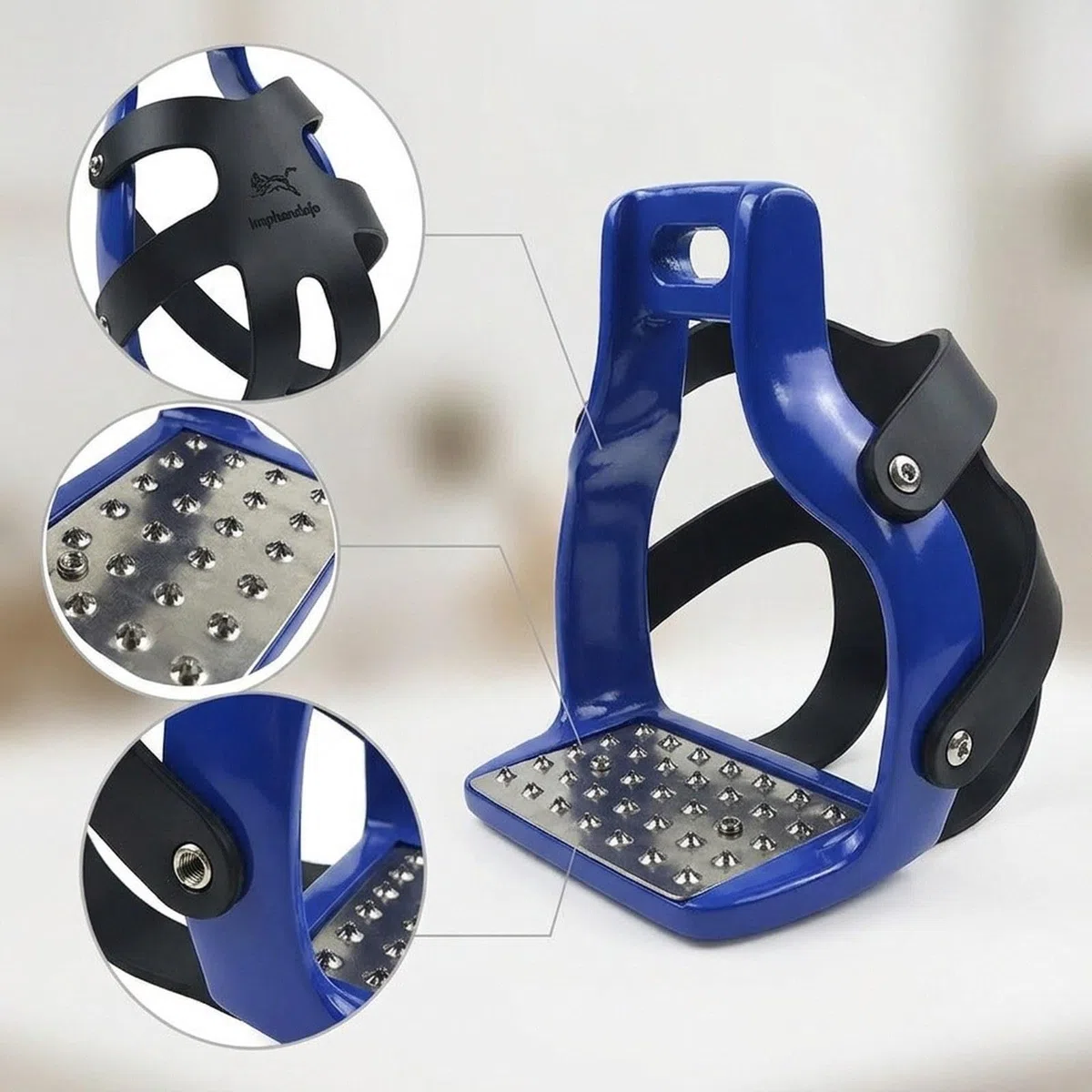 Harilla Estribos de Equitación, Estribos de Alta Resistencia, Jaula de Aluminio, Accesorios para Sillas de Montar.