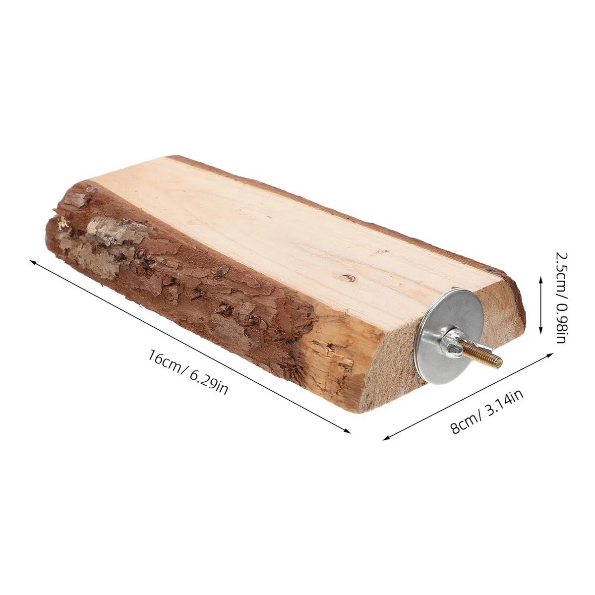 Perchas de Madera Natural y para Trepar y Uñas Juego de 5 para Loros Grandes con Cuerda, Soporte para Jaulas