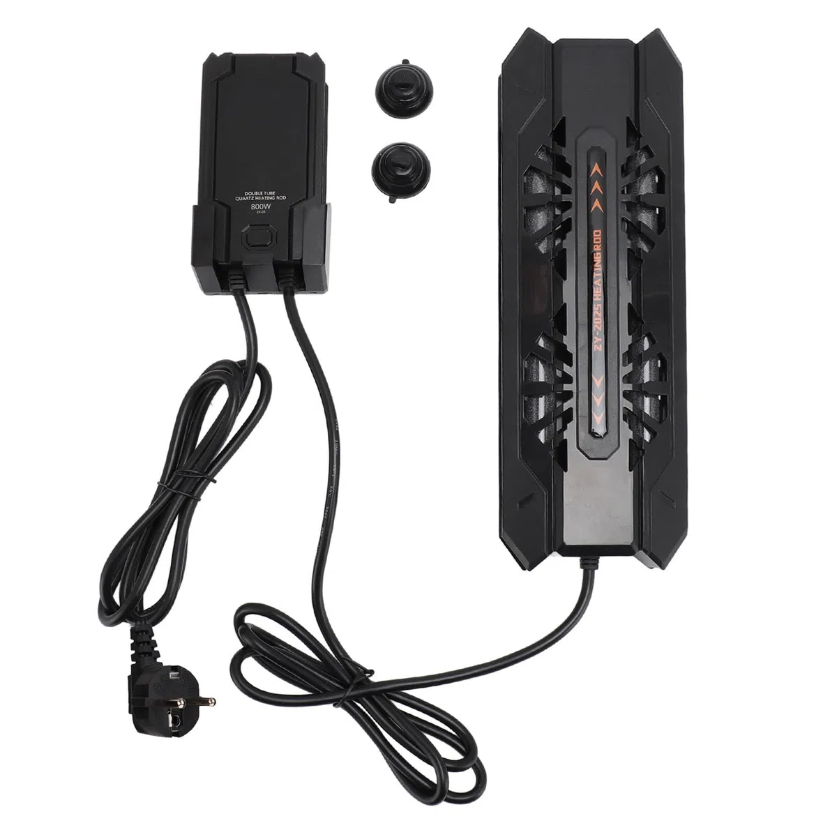 Varilla Calefactora para peceras: Apagado Automático, Calentador con Pantalla LED con Controlador Digital, Ahorro de Energía, Seguro para Todos los (ZY-2025A-800W Enchufe Europeo 220V)